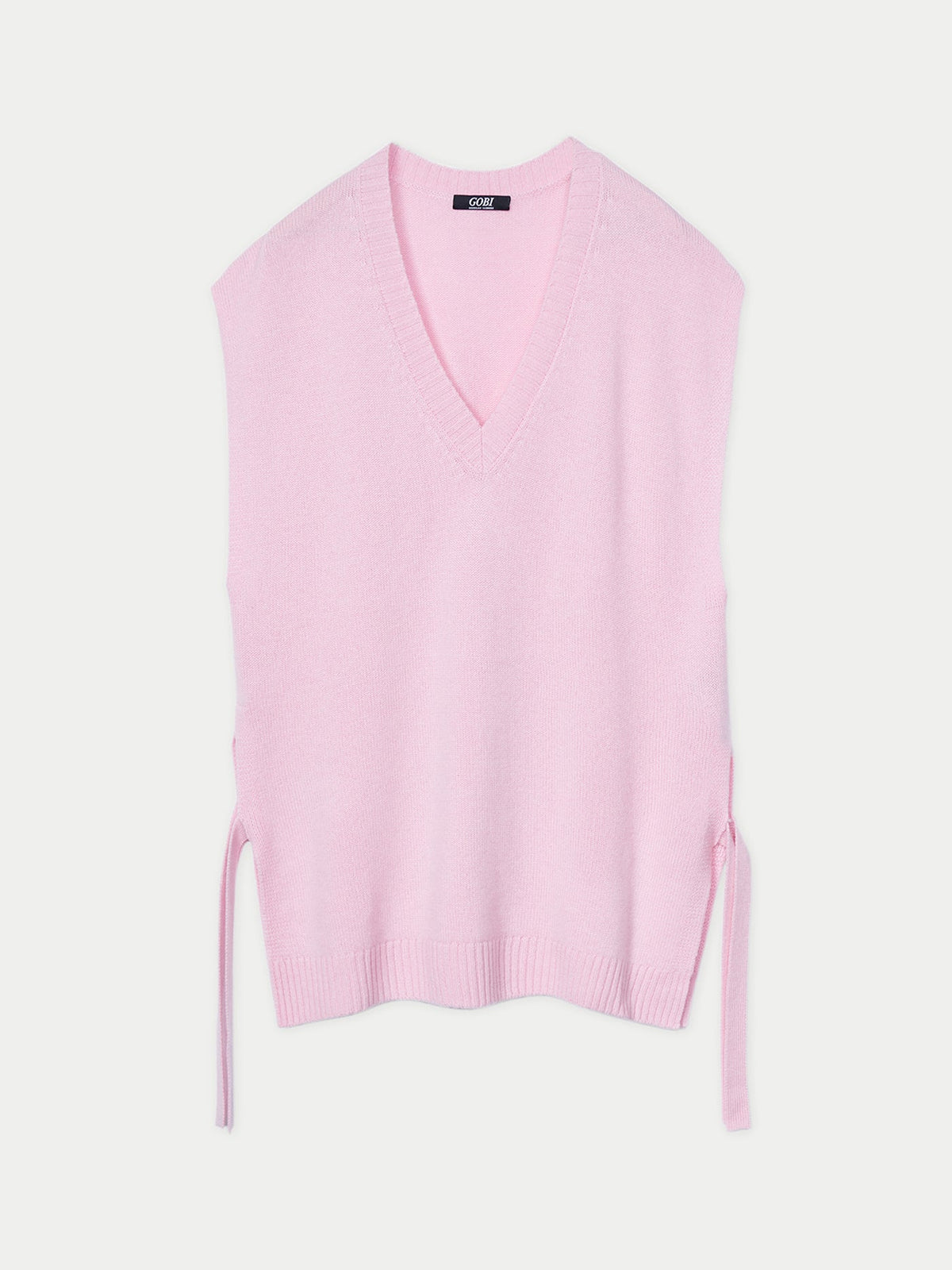 V-neck Cashmere Maternity Top — Pink