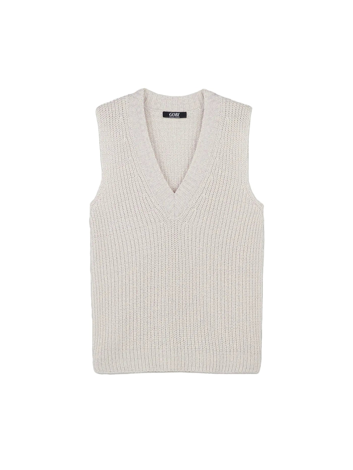 Cotton Cashmere Vest — Pure White