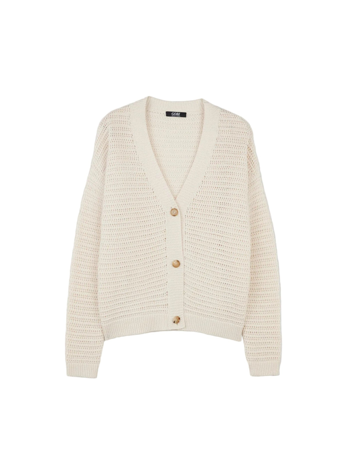 Cotton Cashmere Cardigan — Pure White