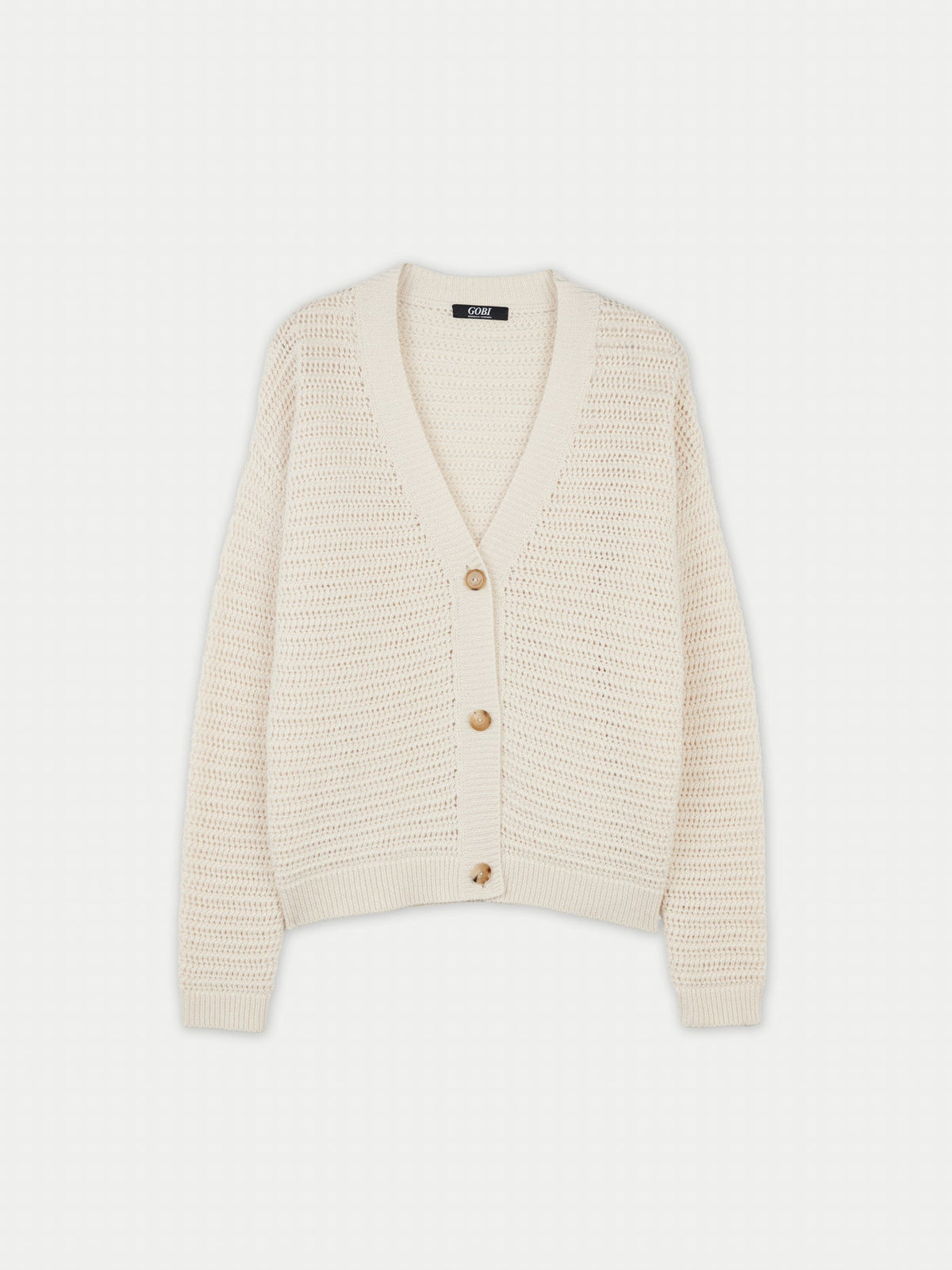 Cotton Cashmere Cardigan — Pure White