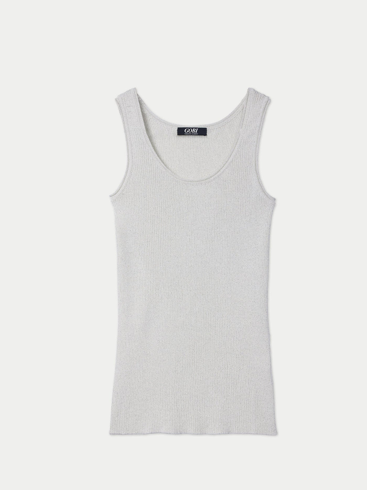 Lightweight Cashmere Silk Tank Top — Pure White