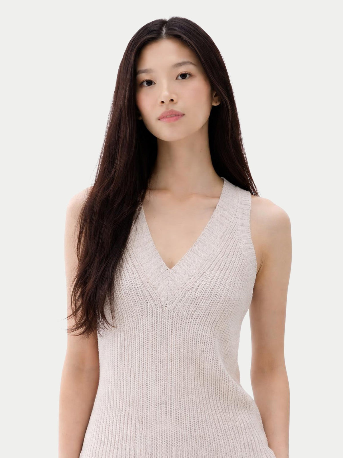 Cotton Cashmere Vest — Pure White