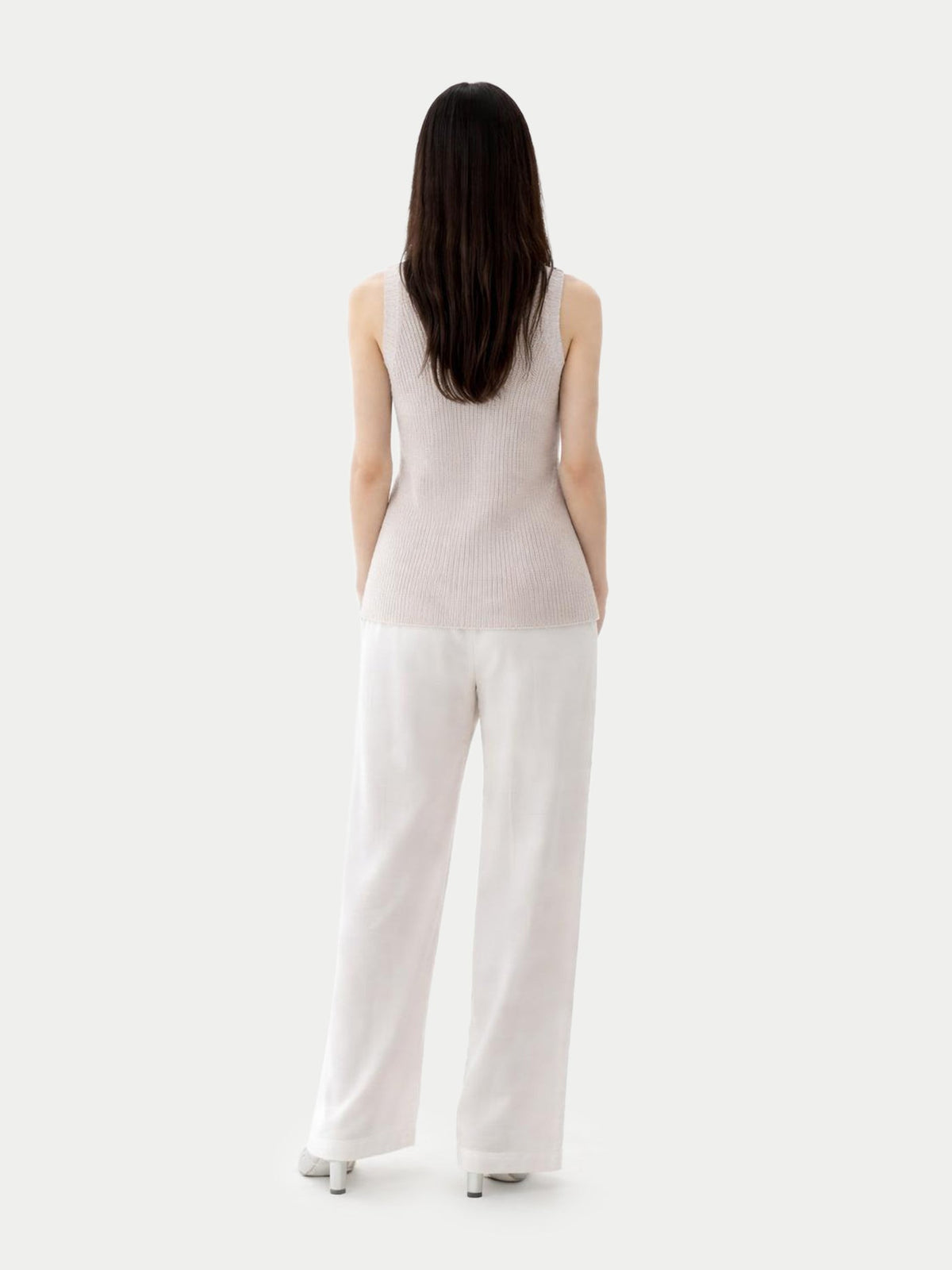 Cotton Cashmere Vest — Pure White