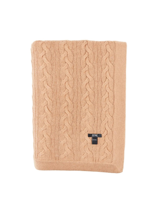 Cable Knit Cashmere Blanket — Sheepskin