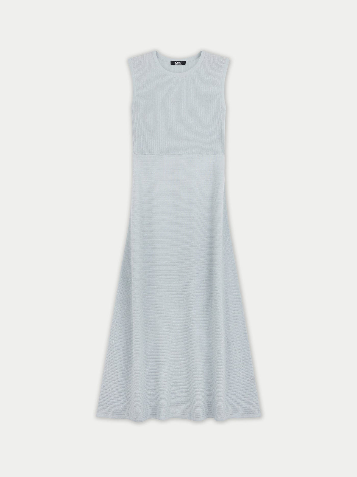 Lightweight Cashmere Silk Dress — Soft Ice