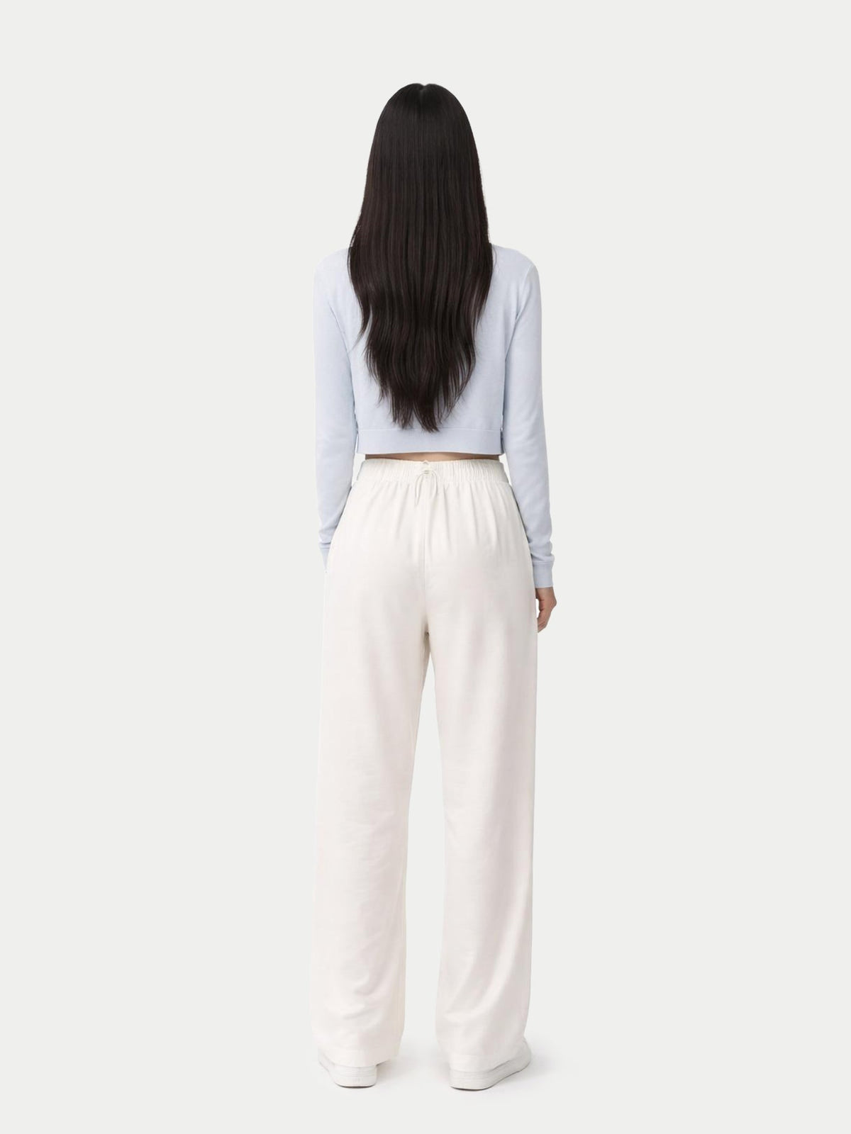 Lightweight Cashmere Silk Cardigan — Soft Ice