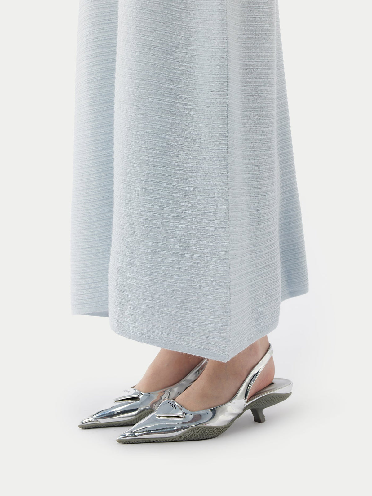 Lightweight Cashmere Silk Dress — Soft Ice