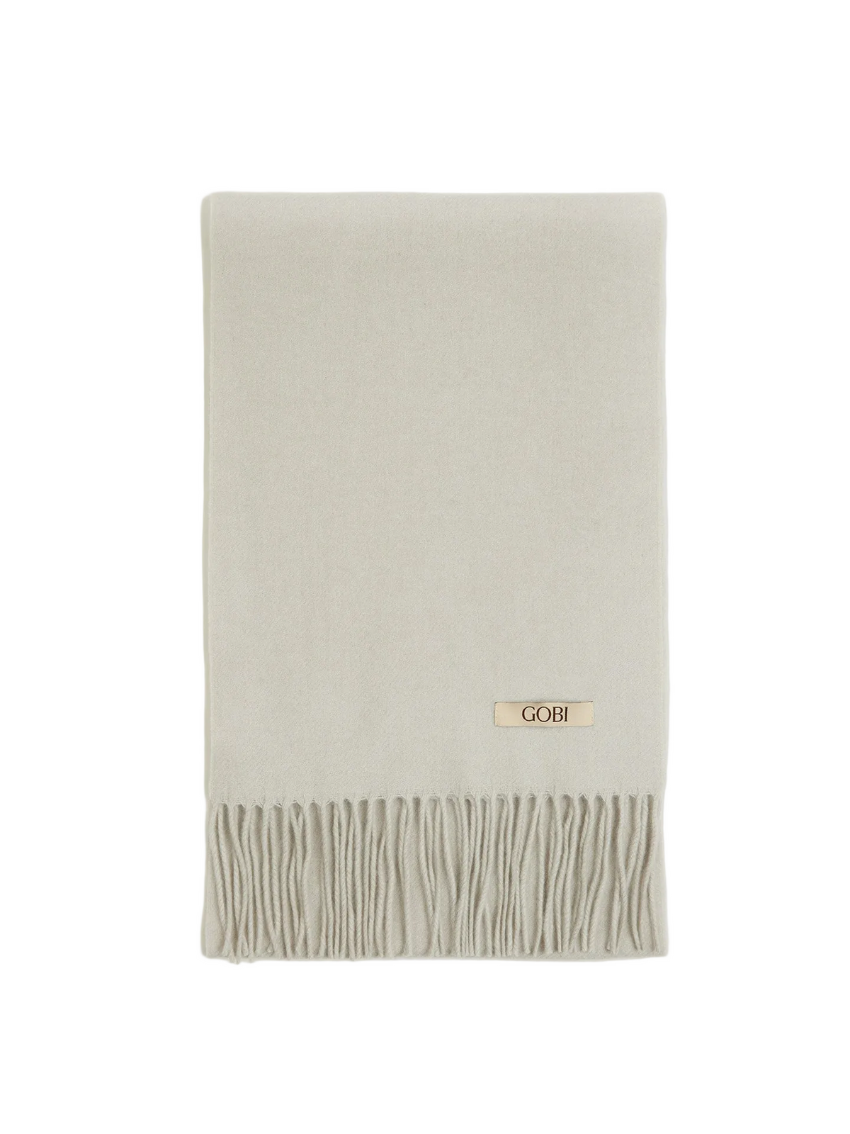 Pure Cashmere Warmth Woven Scarf — Soft Mist