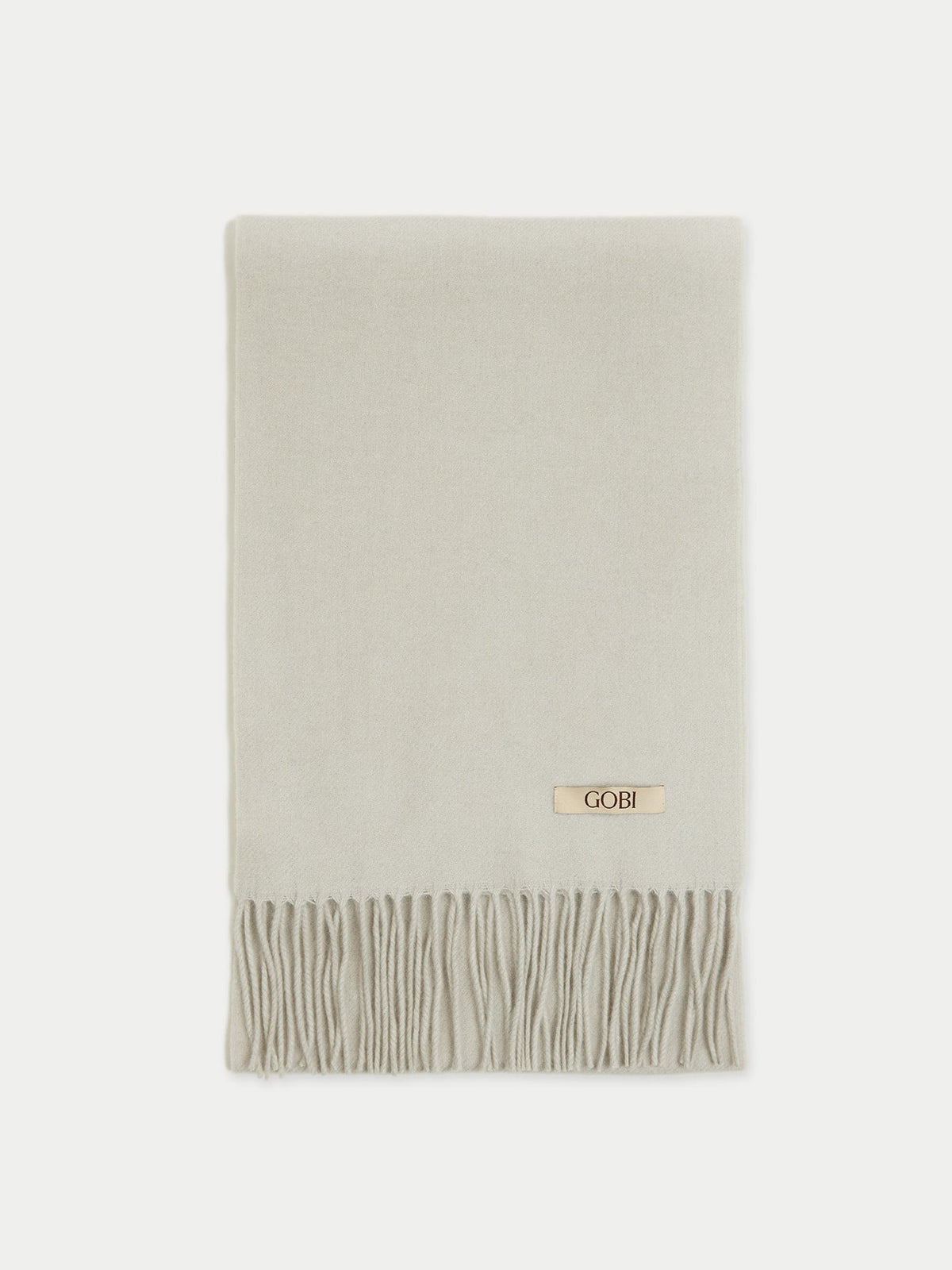 Pure Cashmere Warmth Woven Scarf — Soft Mist