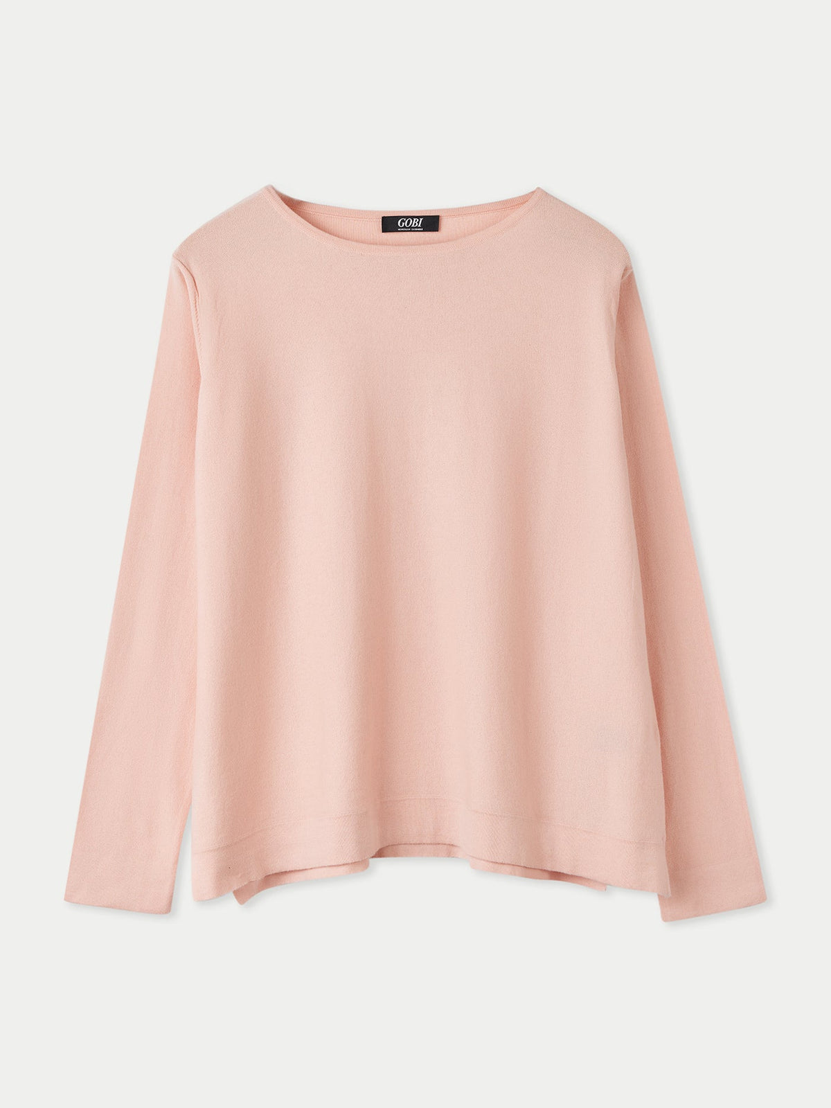 Boatneck Cotton Silk Cashmere Blend Sweater — Soft Primrose