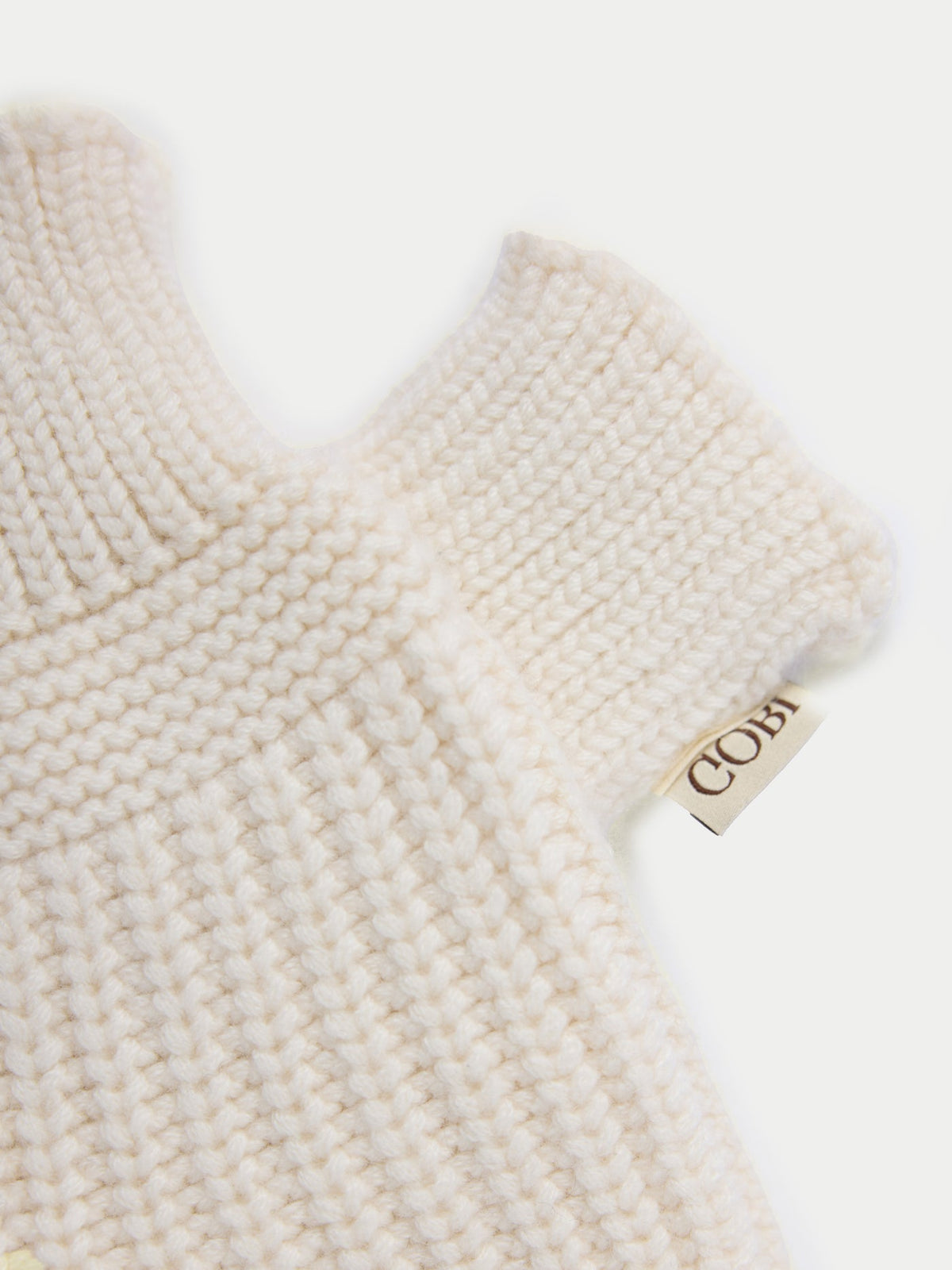 Rib-knit Cashmere Gloves — Soft White