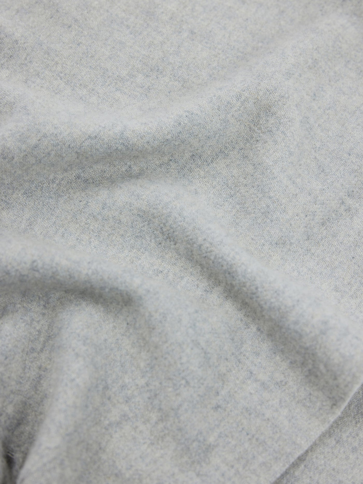 Cashmere Fringed Scarf — Steel Silver