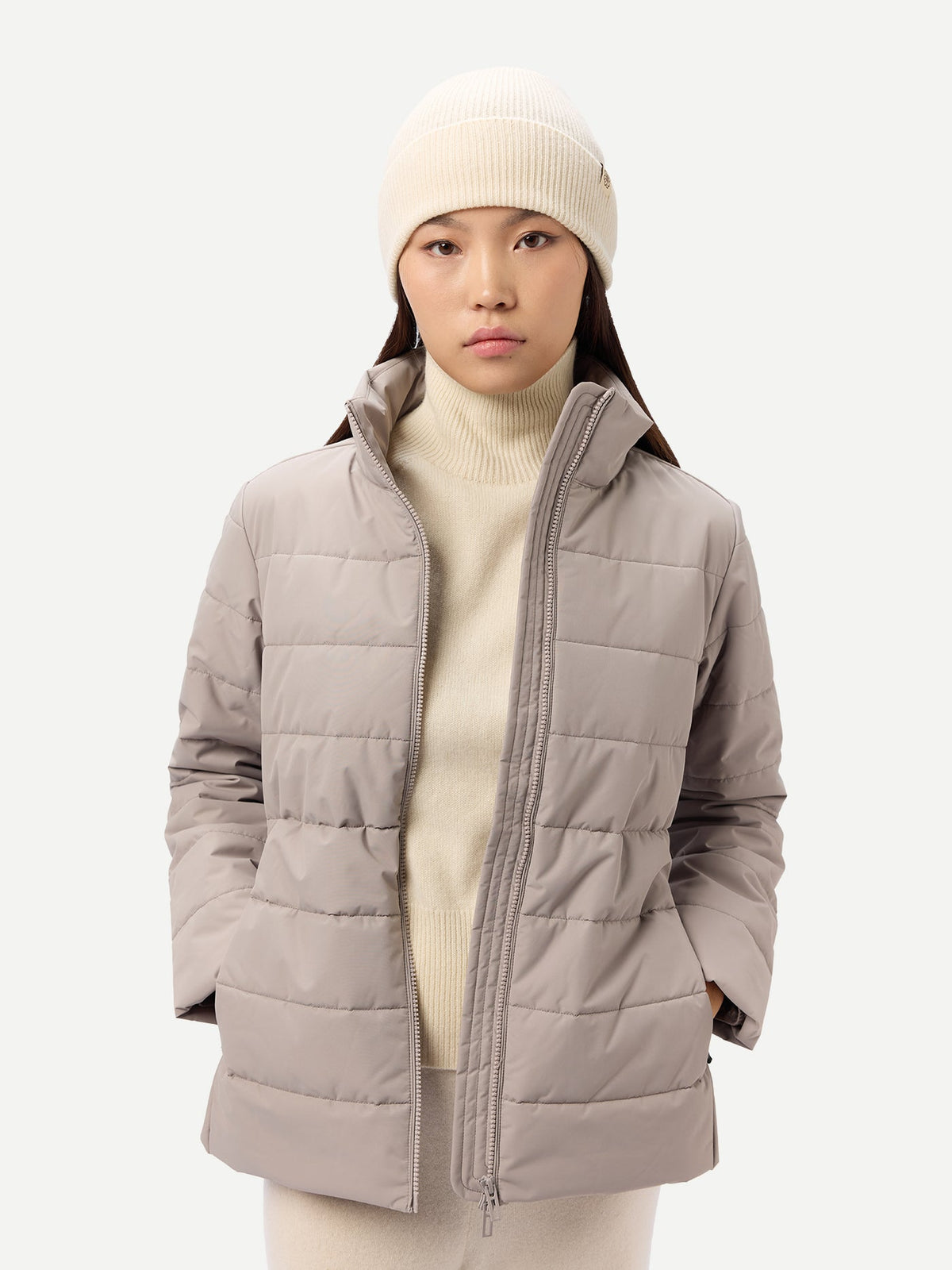 Women's Cashmeretech Jacket — Stone Beige