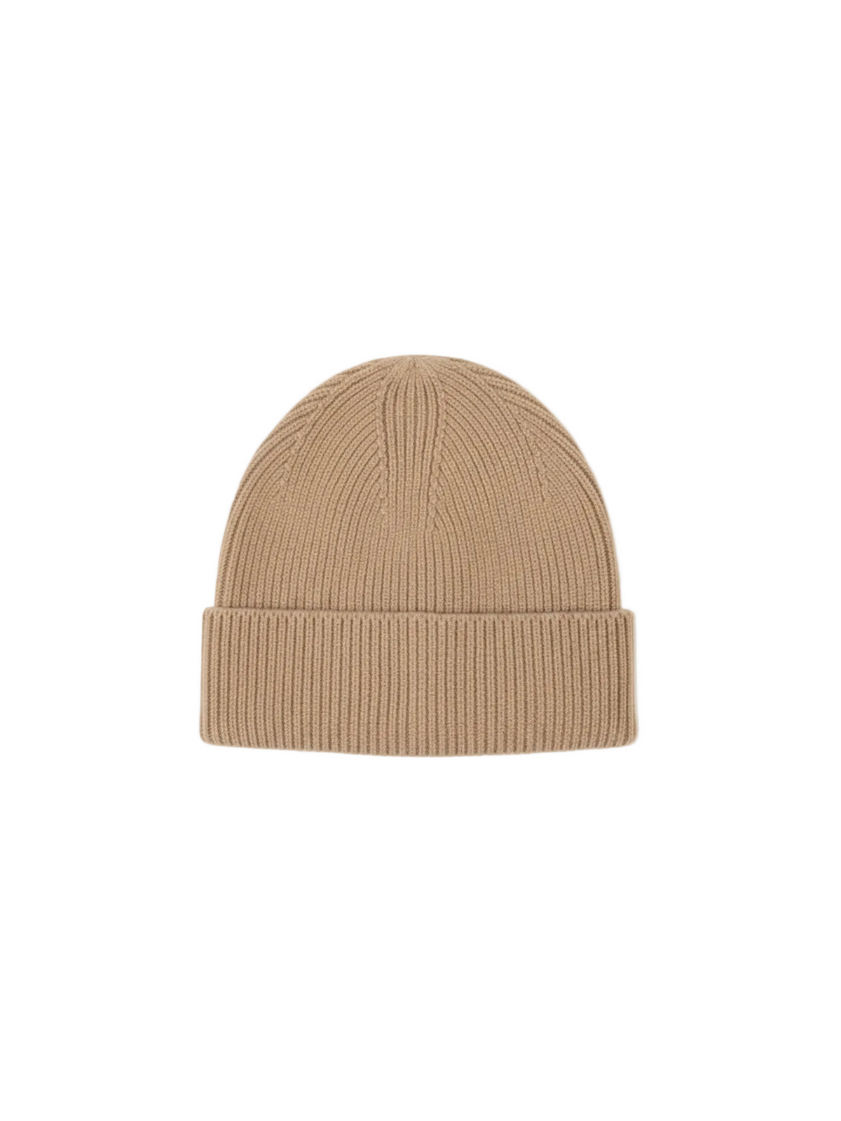 Ribbed Chunky Beanie — Taupe
