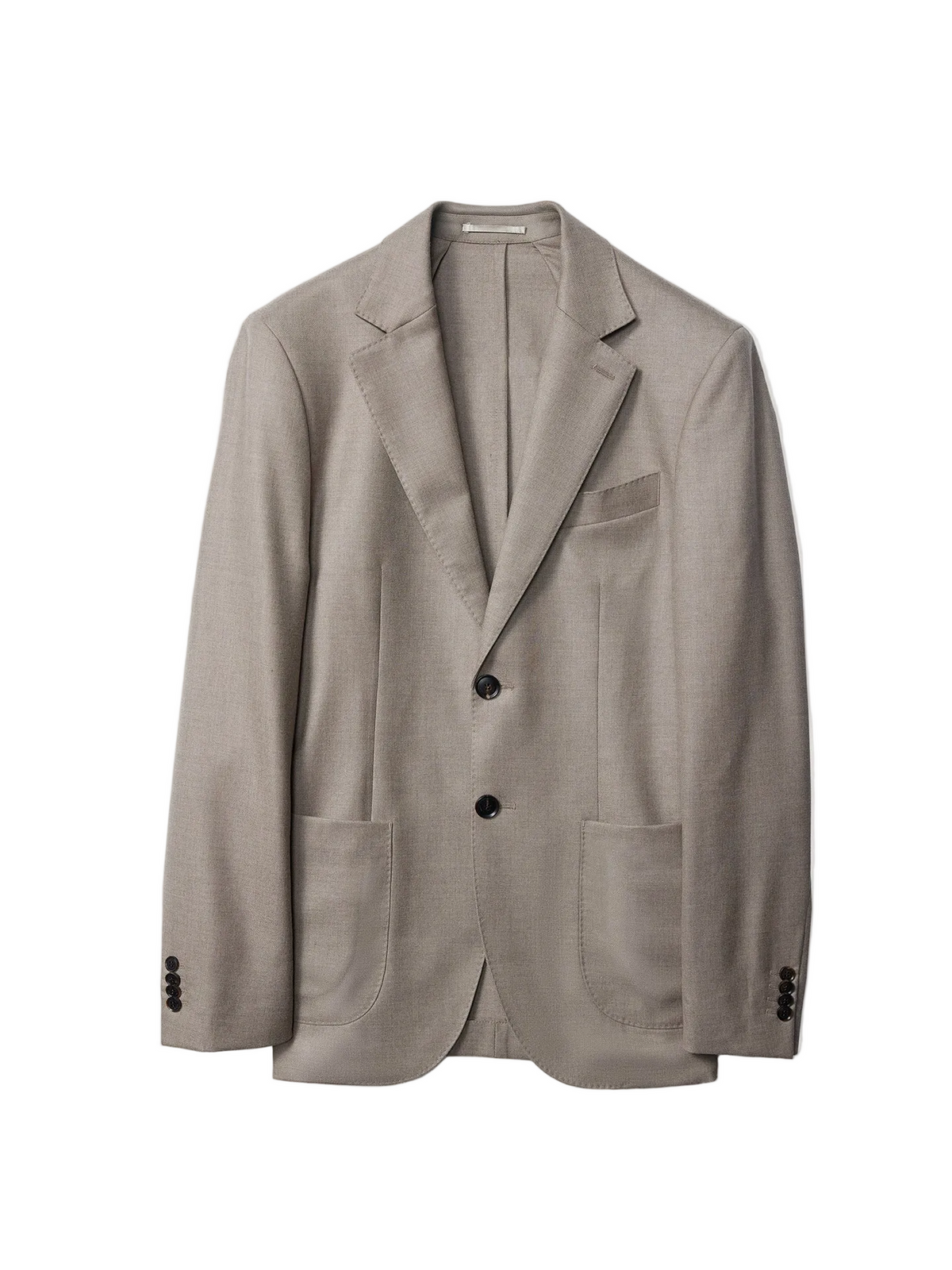 Men's Single-breasted Cashmere Blazer — Taupe