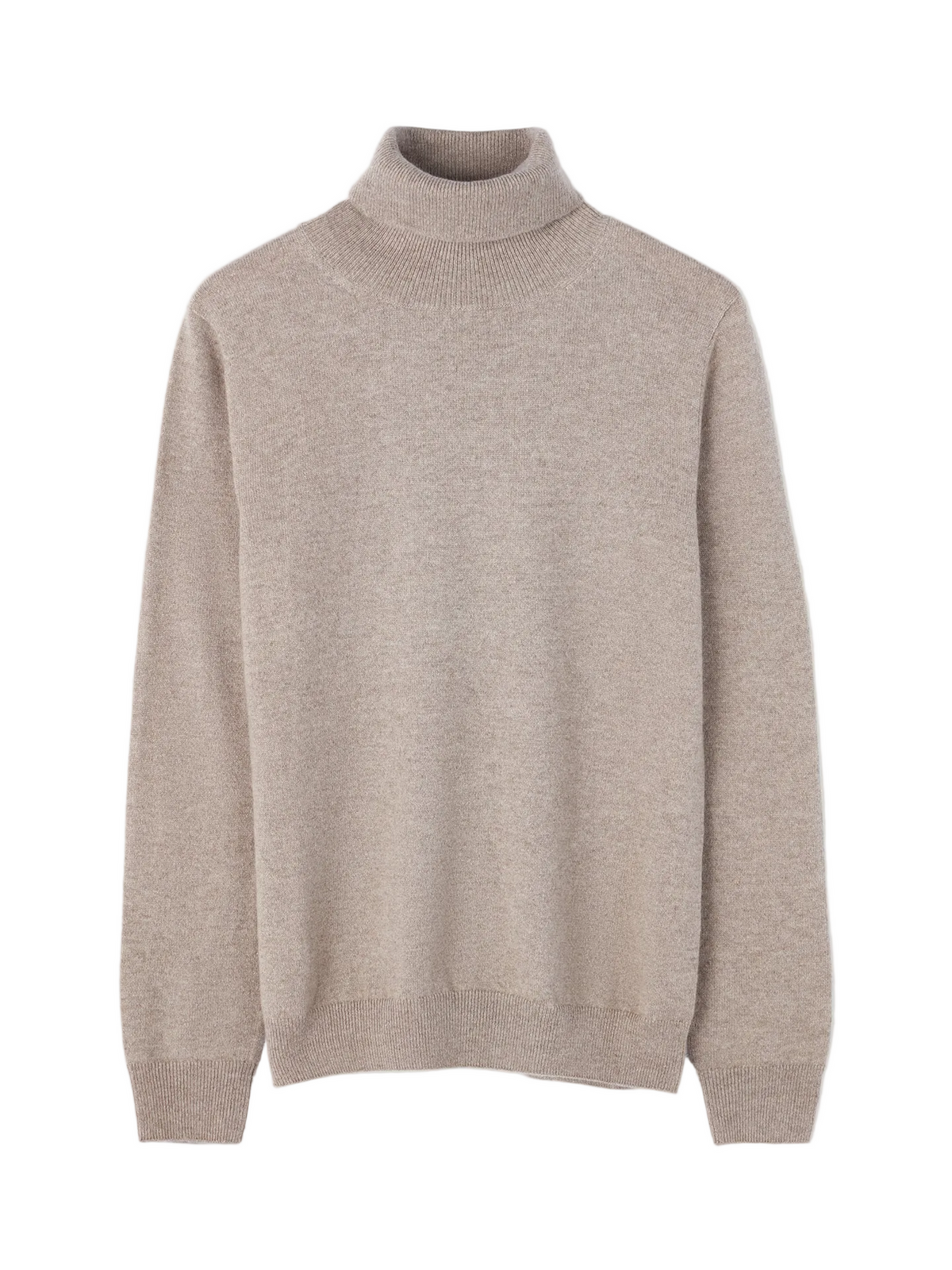 Essential Cashmere Turtleneck Sweater — Taupe