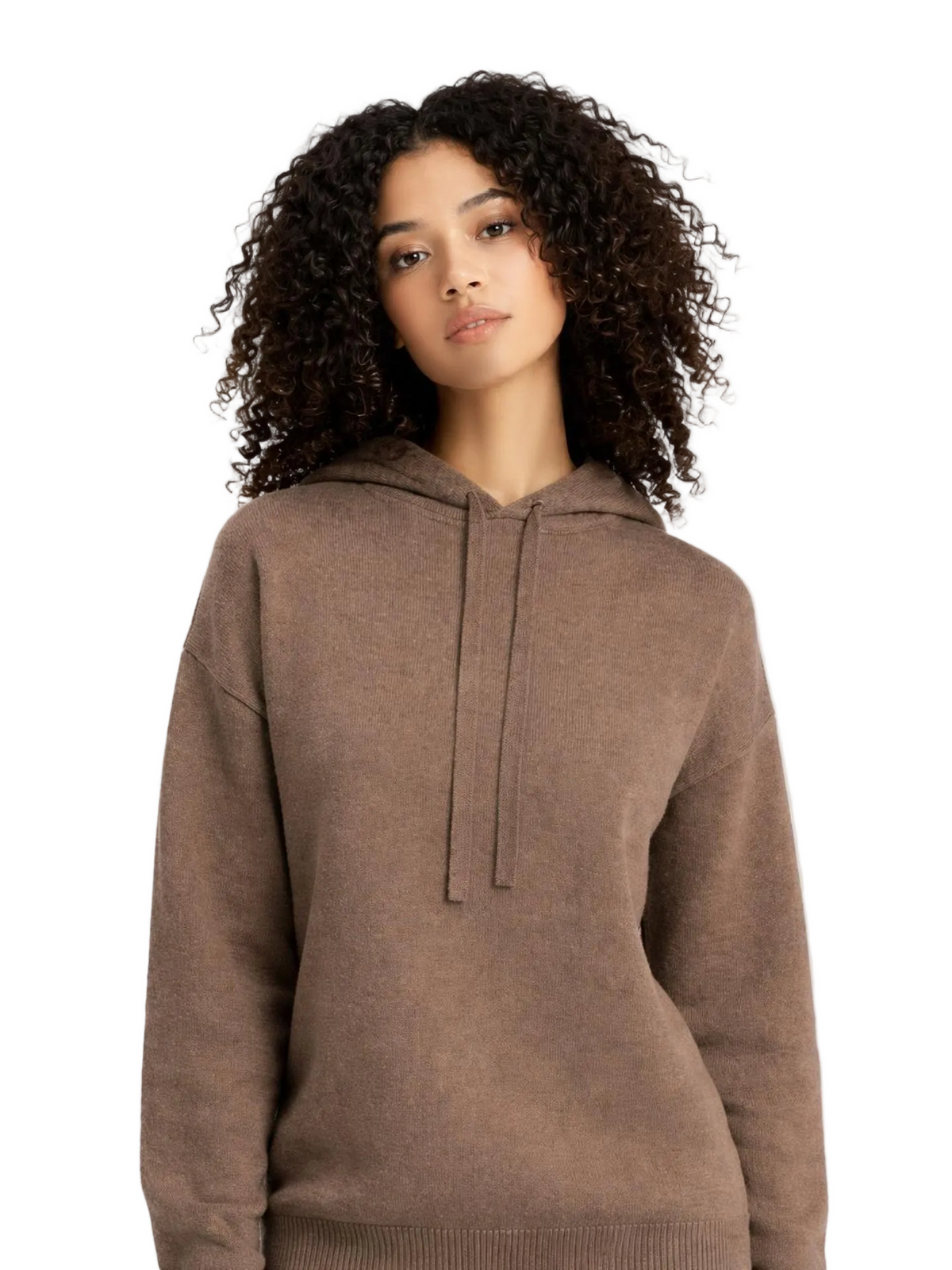 Cashmere Pullover Hoodie — Taupe