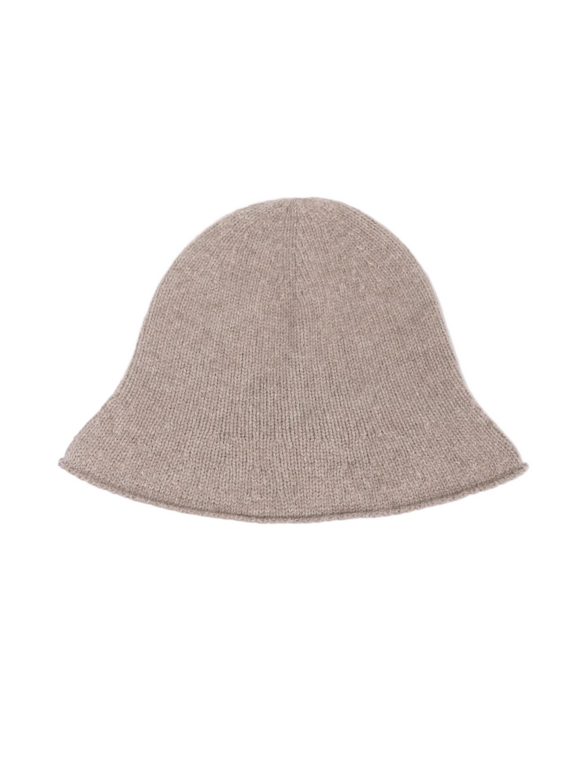 Elegant Felted Bucket Hat — Taupe