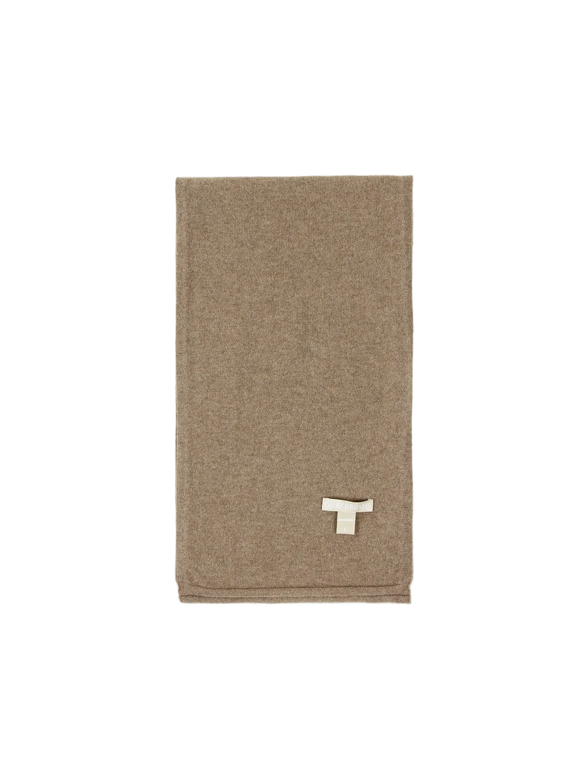 Cashmere Jersey Knit Scarf — Taupe