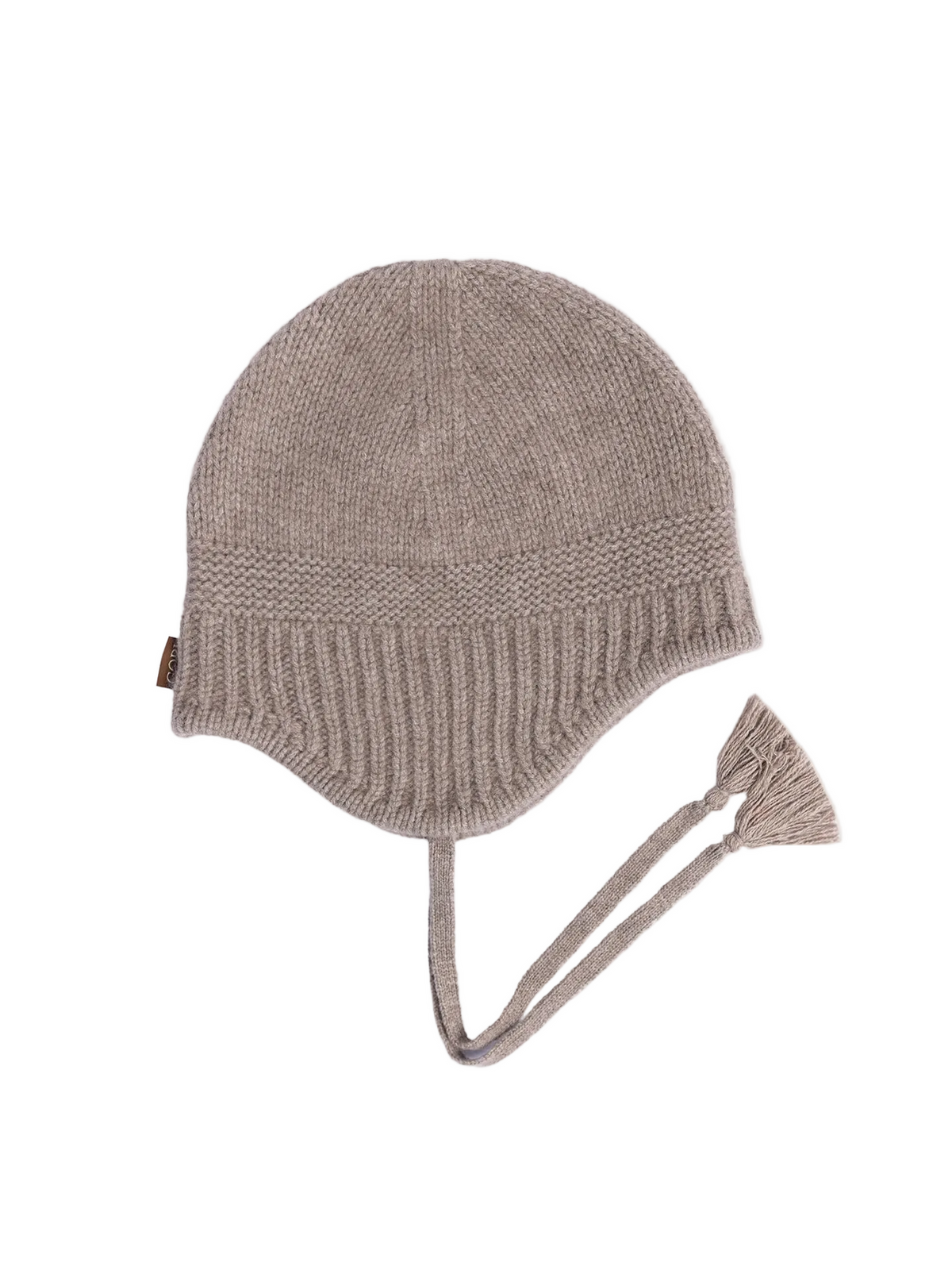Ultimate Warmth Knit Tie Hat — Taupe