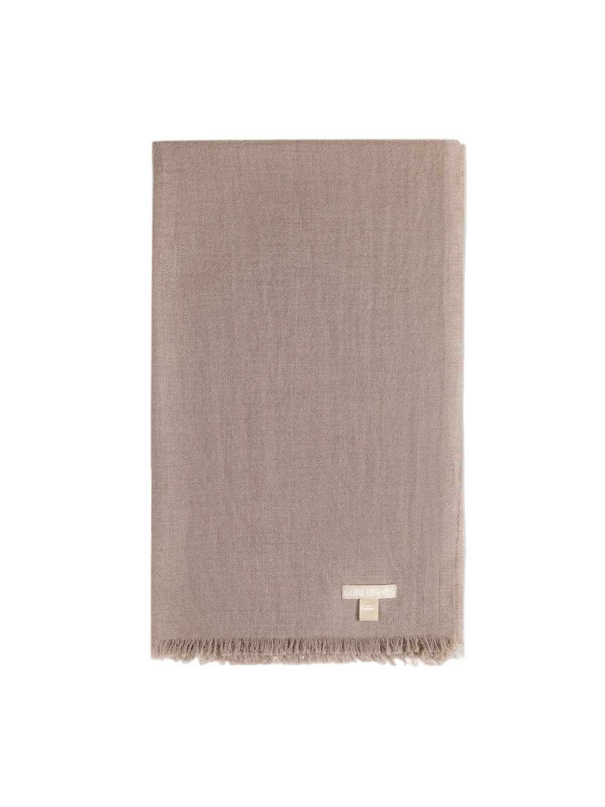 Lightweight Cashmere Woven Scarf — Taupe