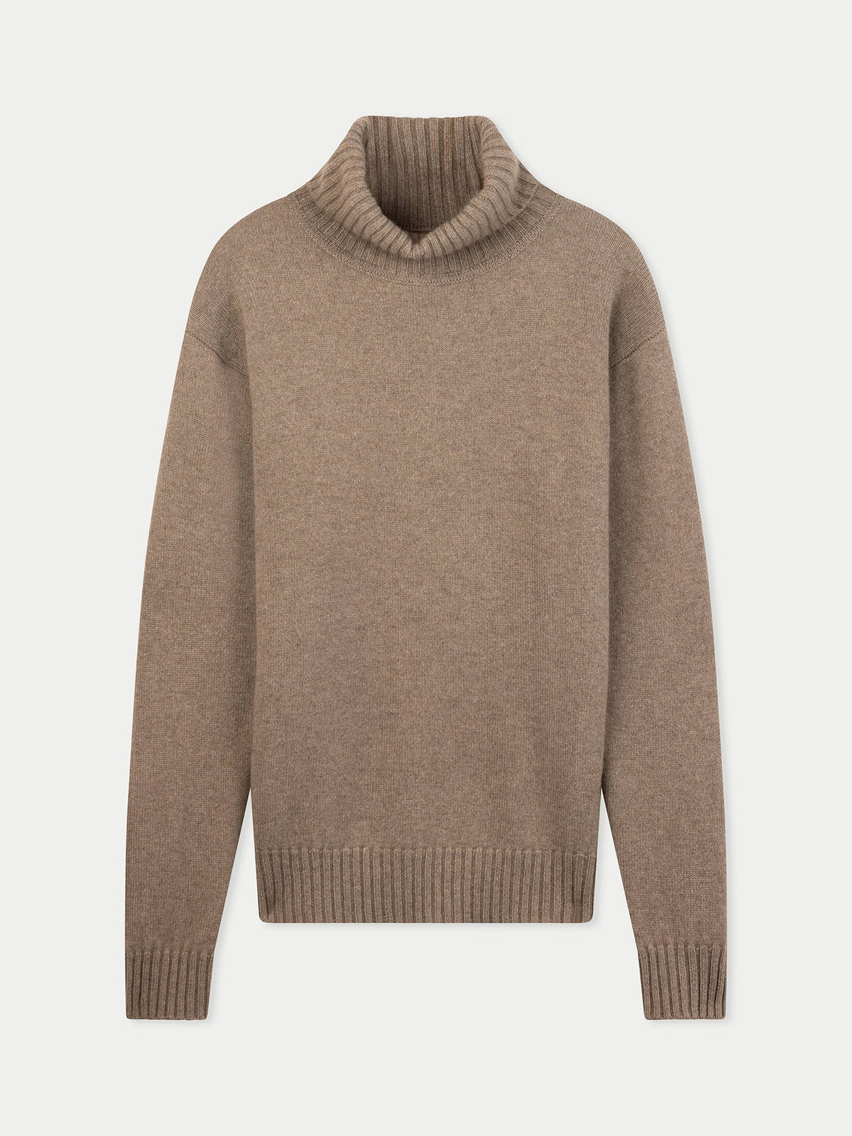 Men's Cashmere Turtleneck — Taupe