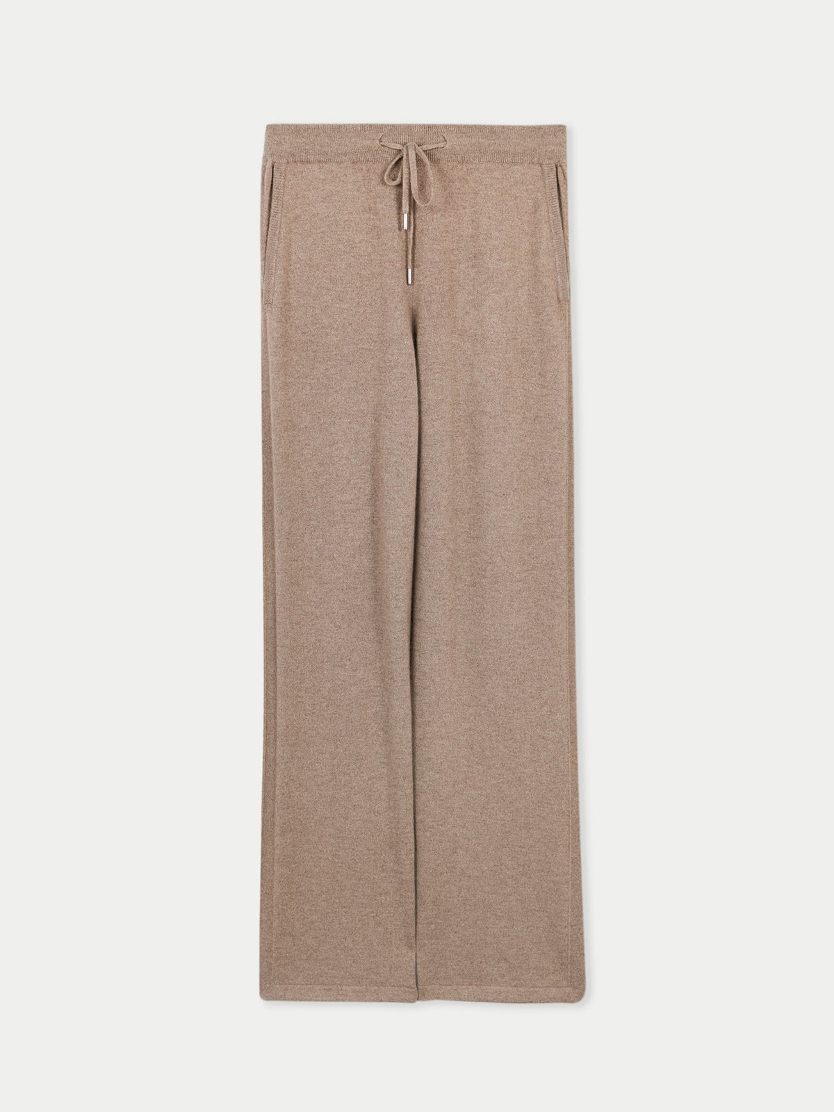 Cashmere Straight Leg Jogger — Taupe