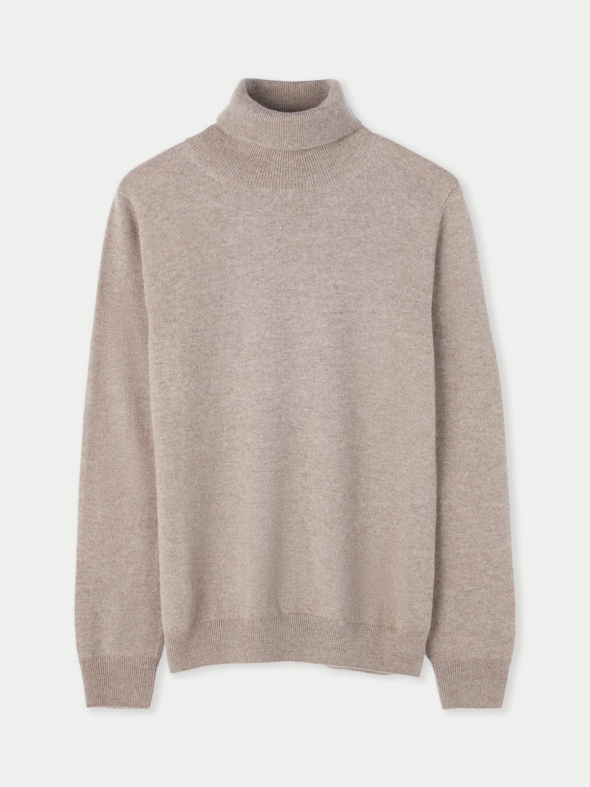 Essential Cashmere Turtleneck Sweater — Taupe