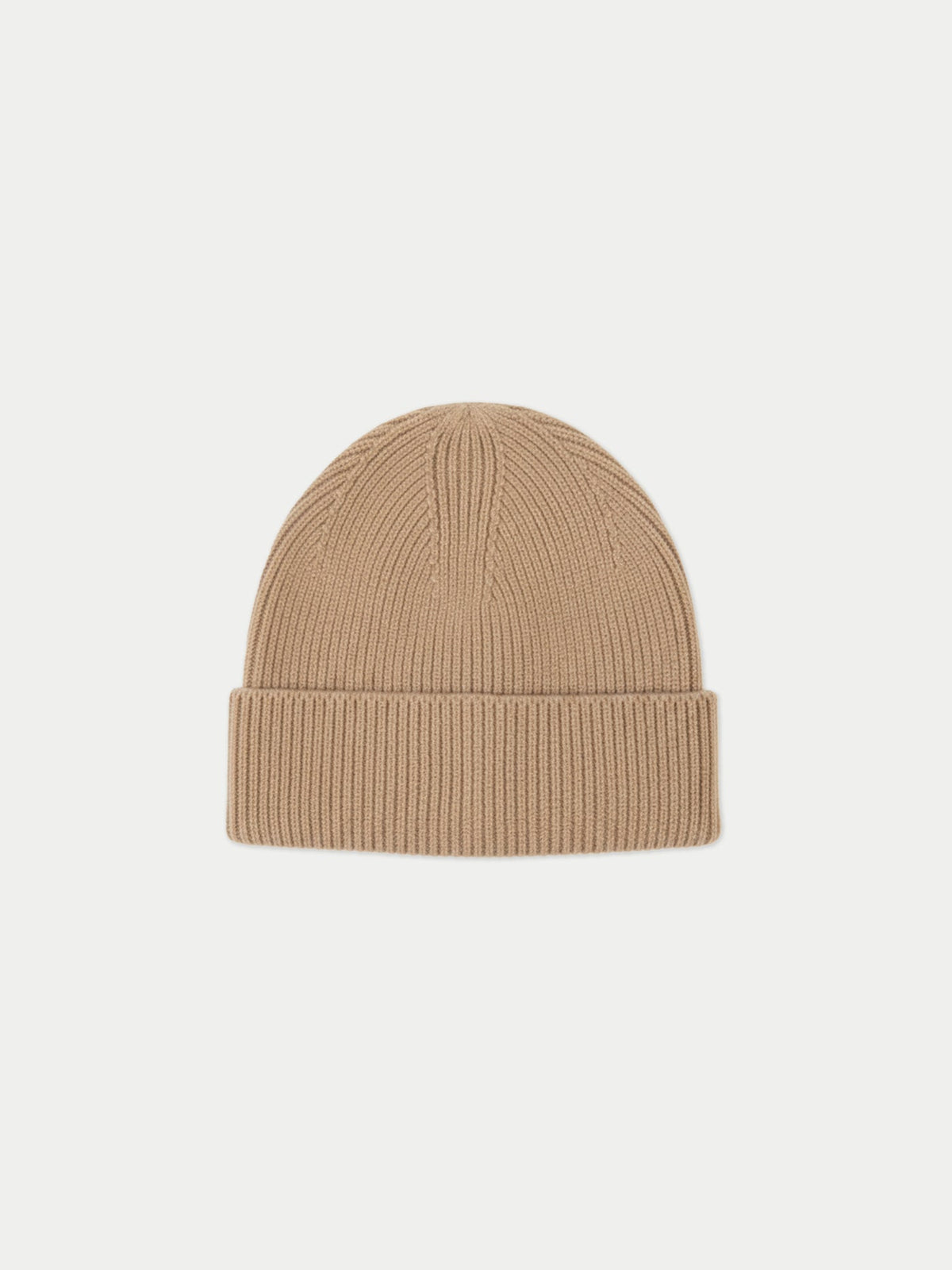 Ribbed Chunky Beanie — Taupe