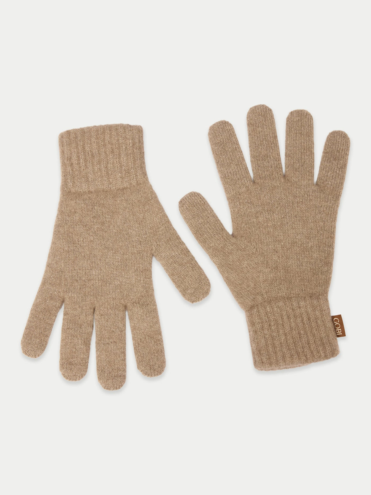 Essential Knit Cashmere Gloves — Taupe