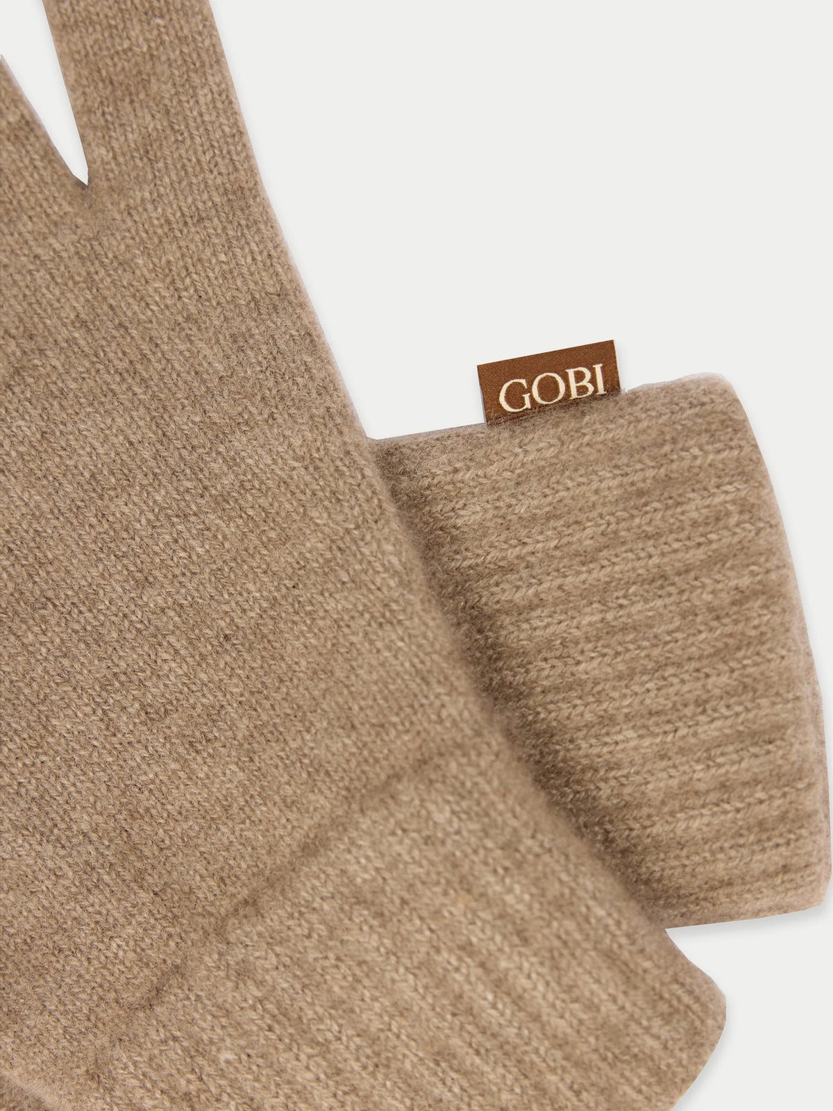 Essential Knit Cashmere Gloves — Taupe