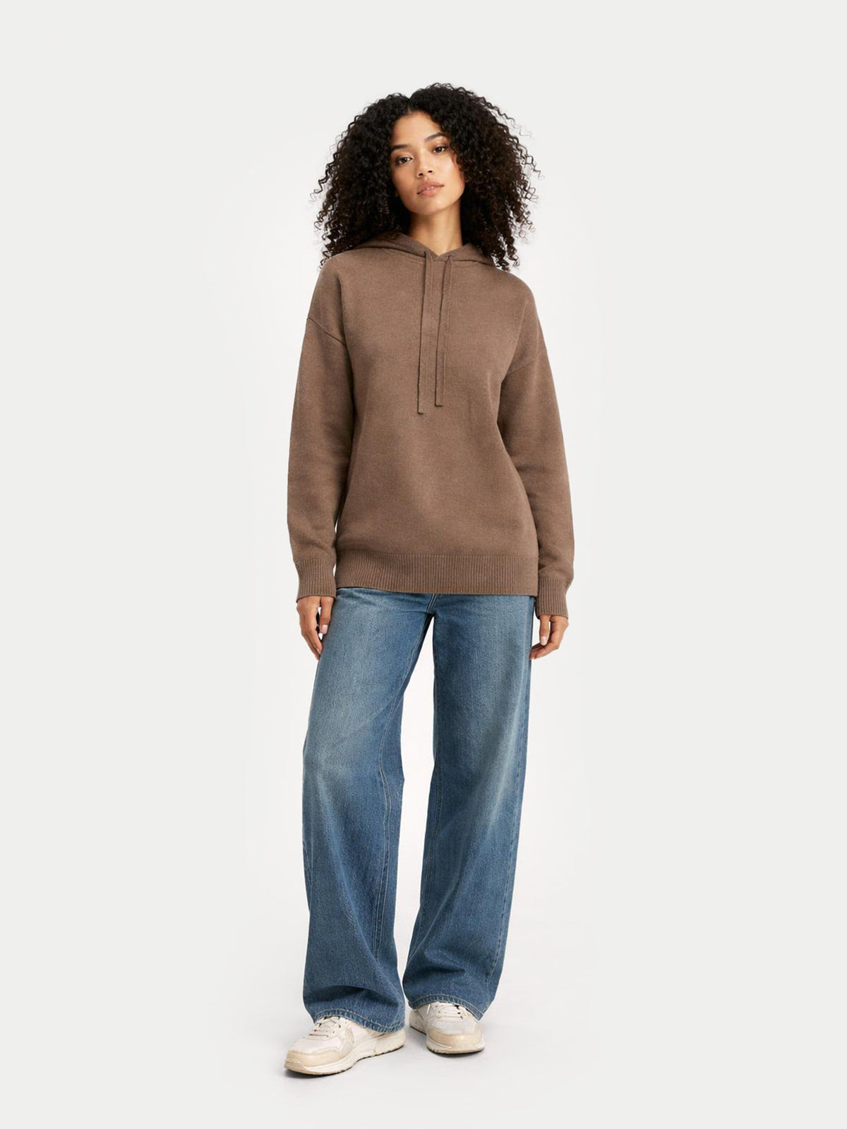 Cashmere Pullover Hoodie — Taupe