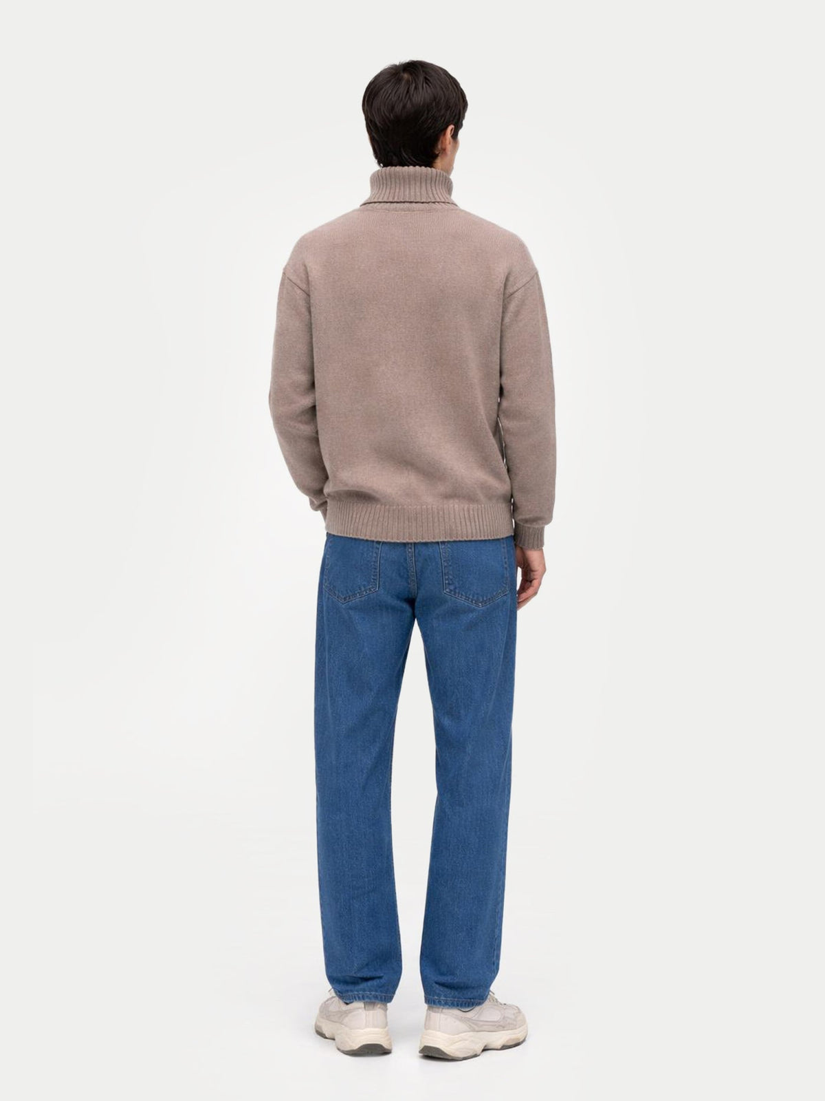 Men's Cashmere Turtleneck — Taupe