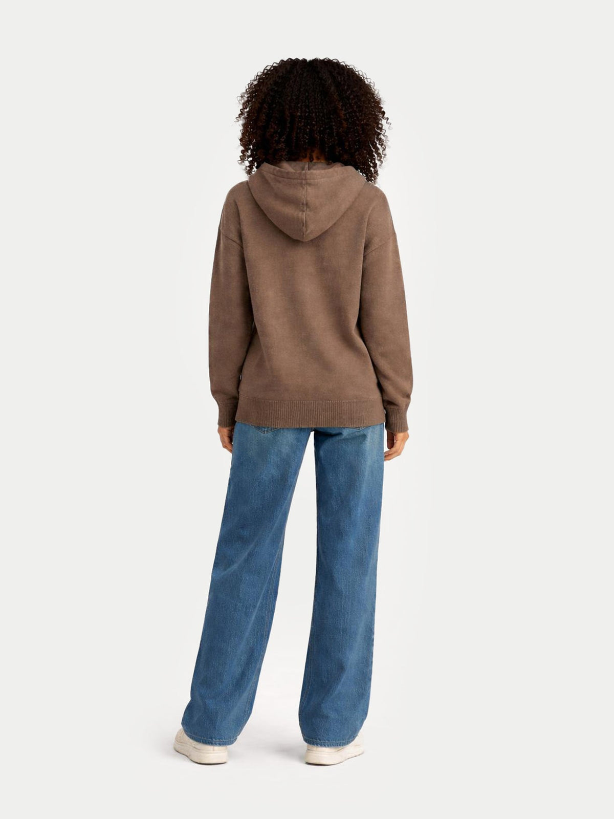 Cashmere Pullover Hoodie — Taupe
