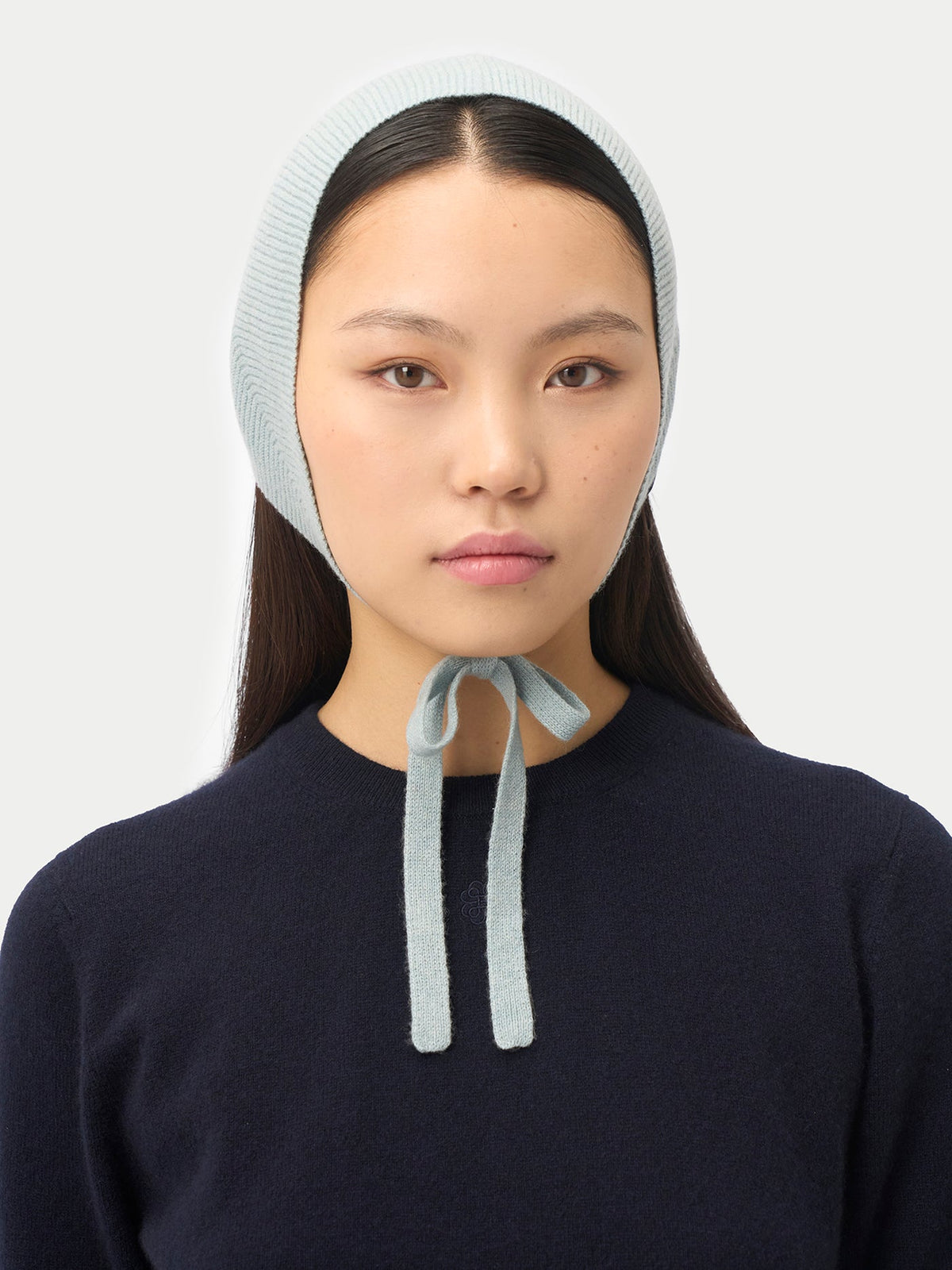 Cashmere Bonnet For Woman — Tourmaline Blue