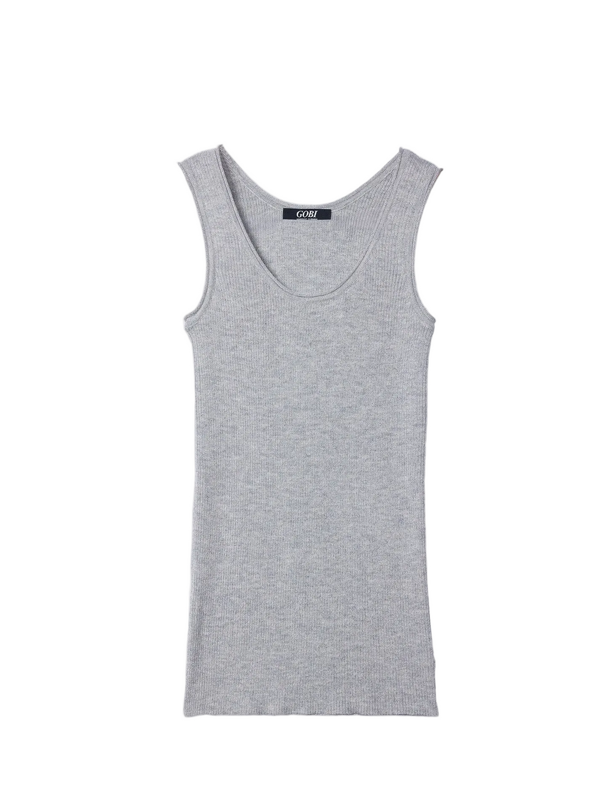 Lightweight Cashmere Silk Tank Top — Urban Gray