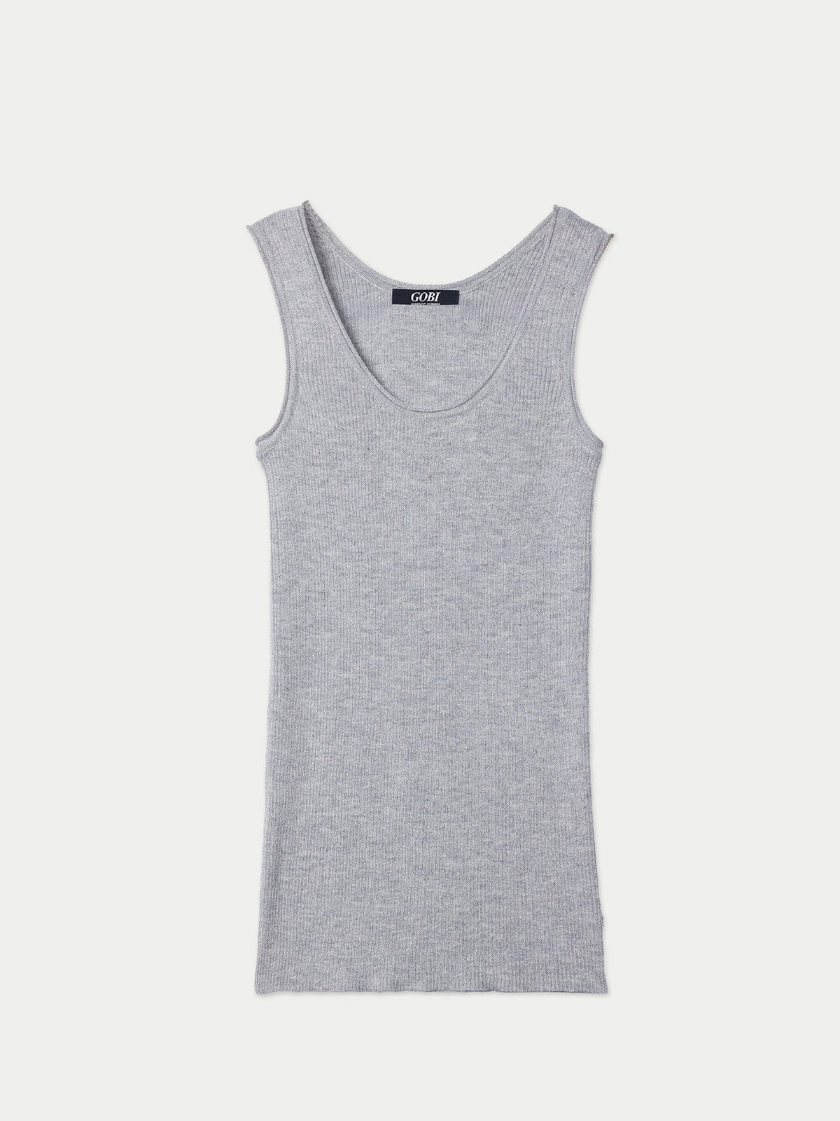 Lightweight Cashmere Silk Tank Top — Urban Gray