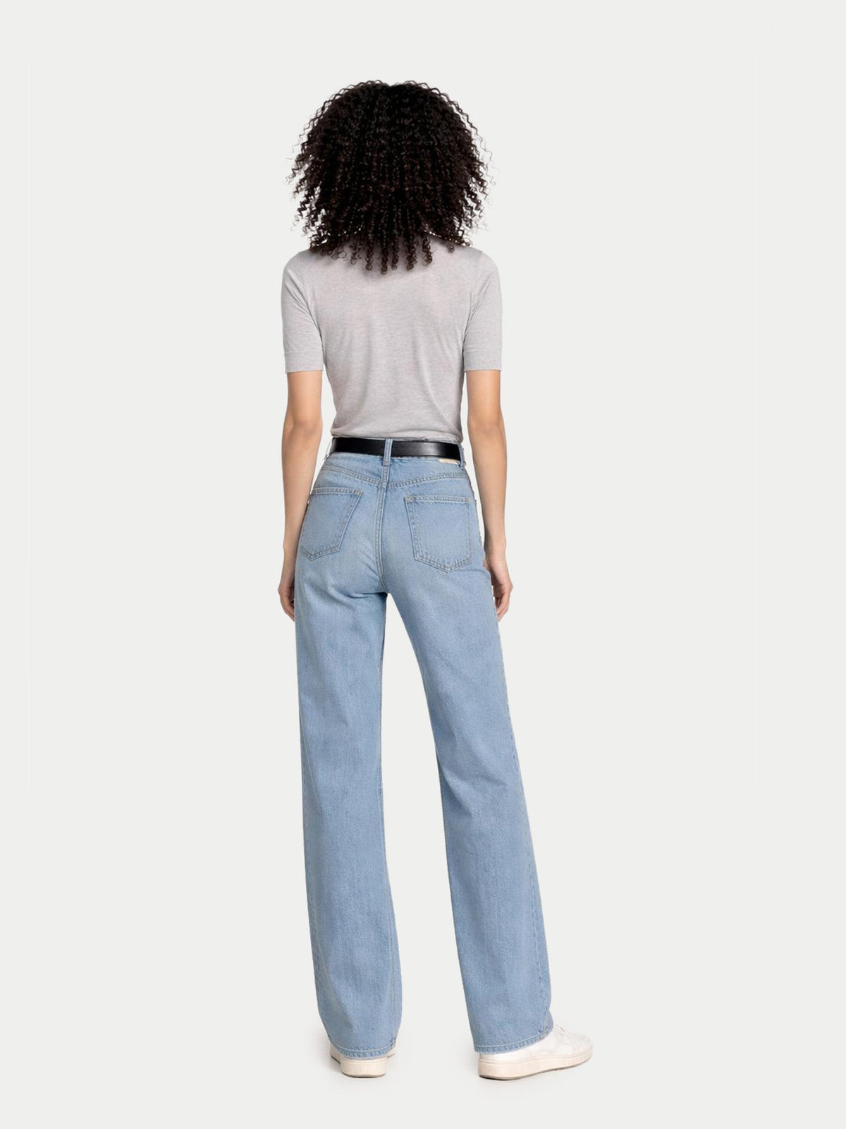 Cashmere Silk Shirt With High Neck — Urban Gray