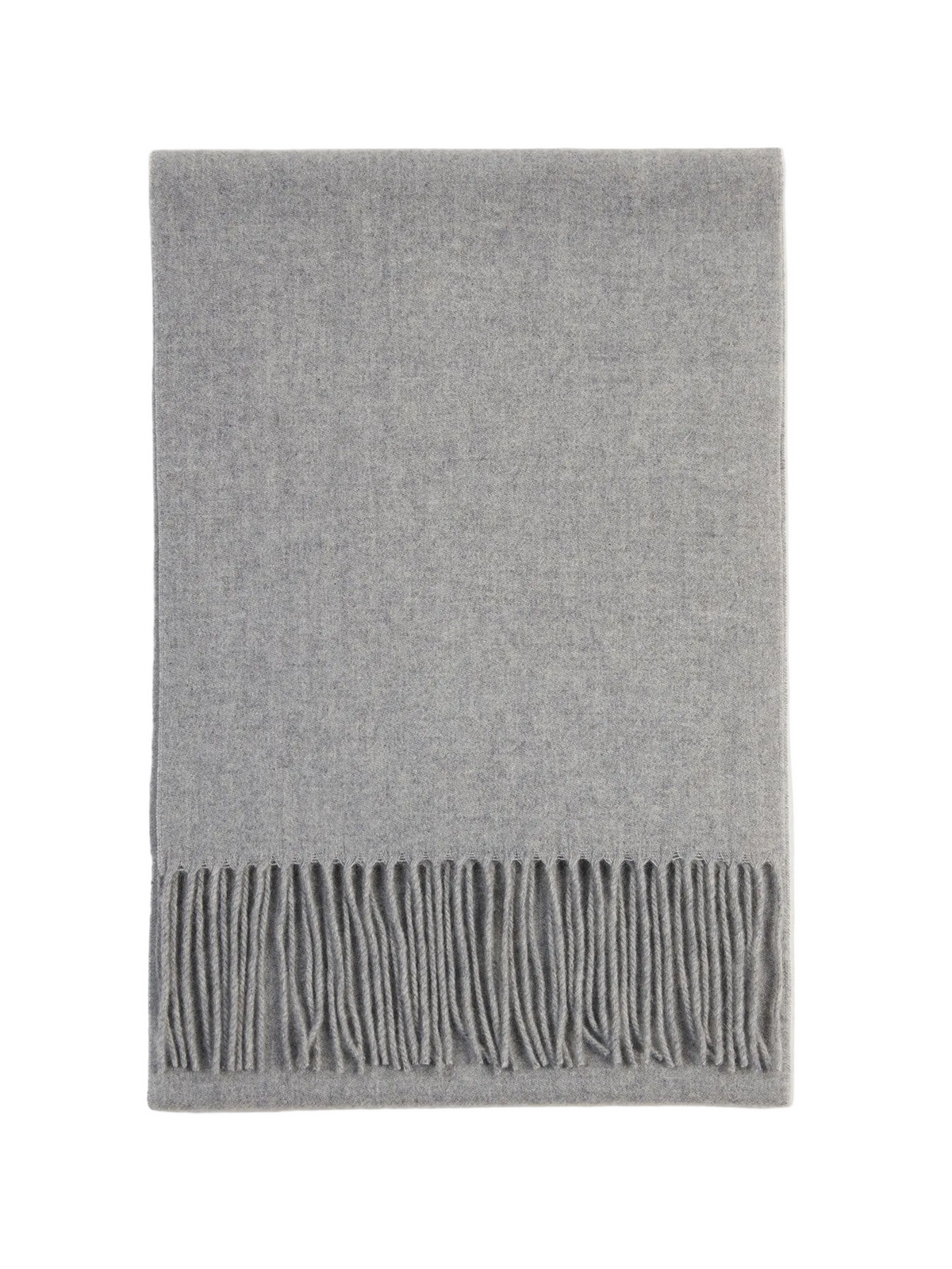 Cashmere Fringed Scarf — Urban Silver