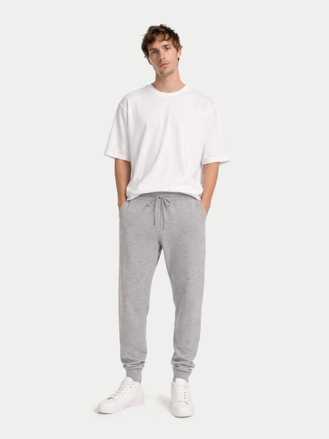 Men's Cashmere Jogger — Urban Silver
