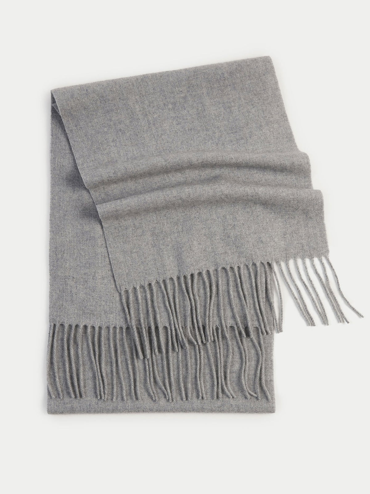 Cashmere Fringed Scarf — Urban Silver