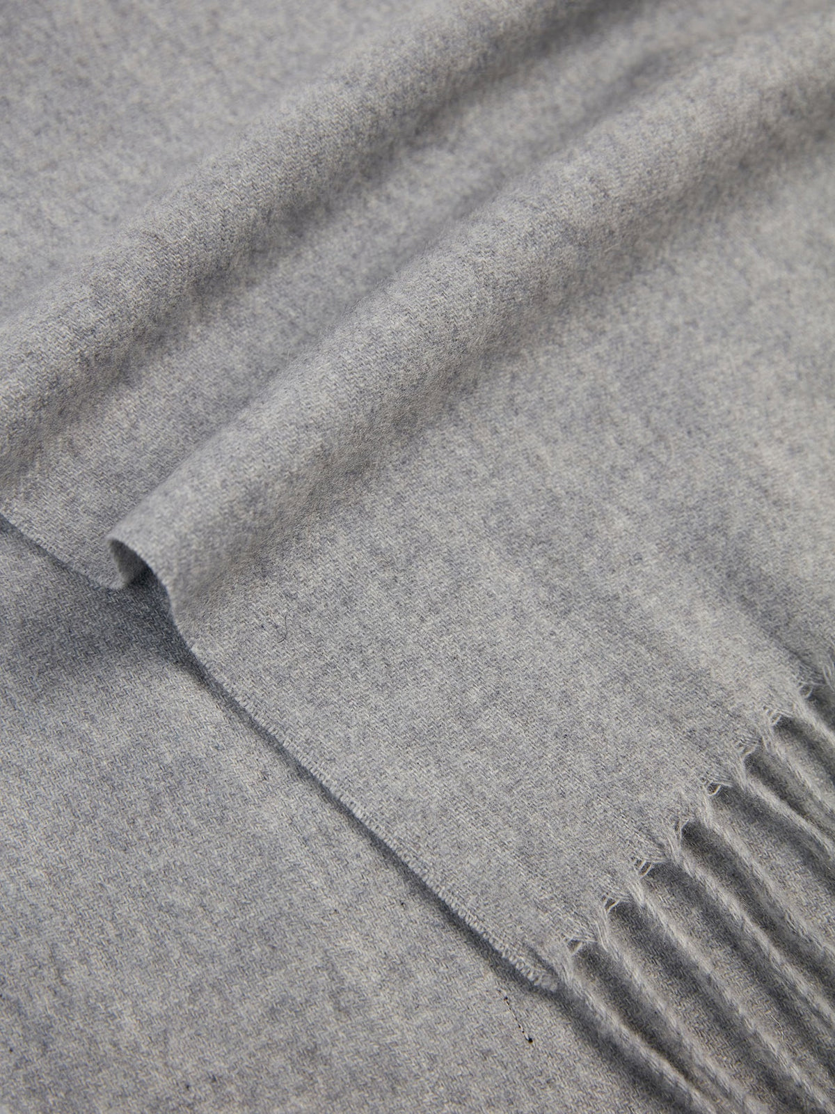 Cashmere Fringed Scarf — Urban Silver