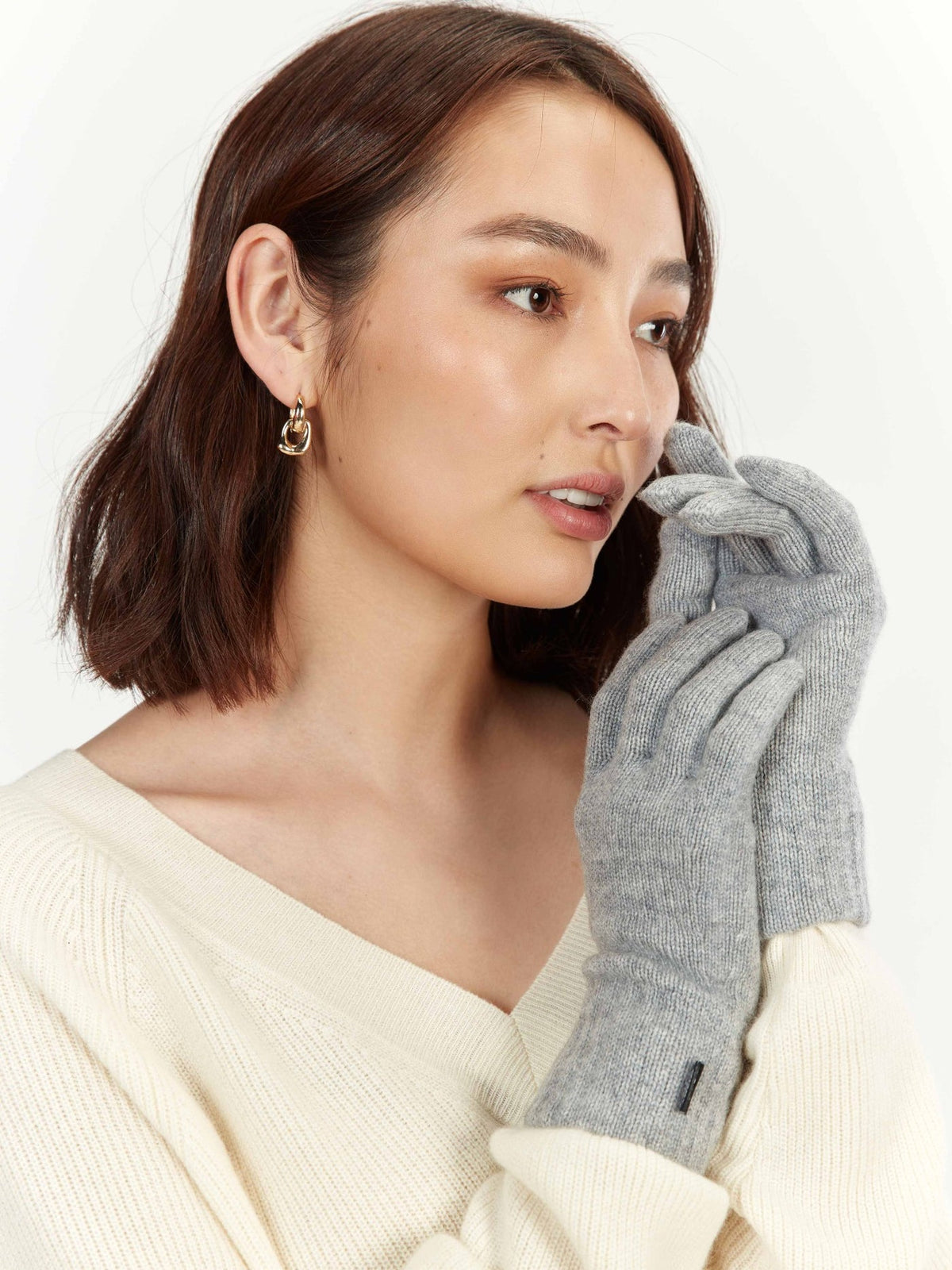 Women's Cashmere Gloves — Urban Silver