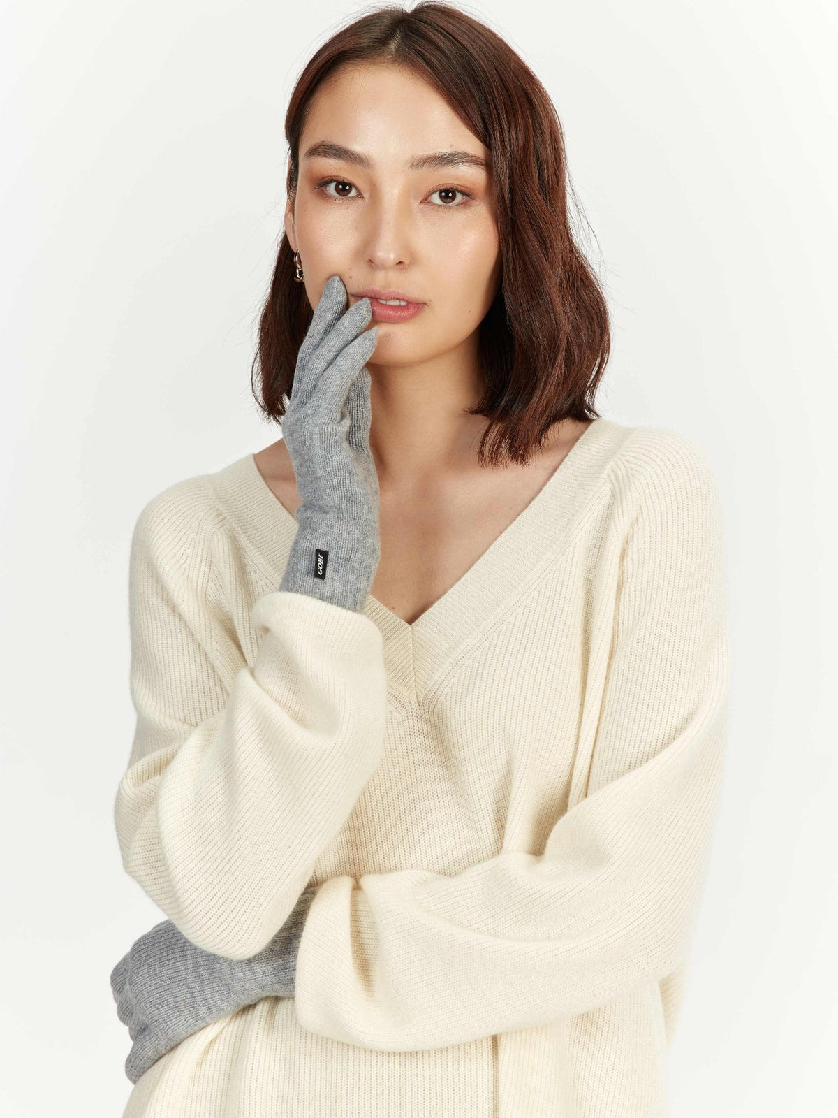 Women's Cashmere Gloves — Urban Silver