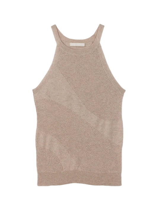 Natural Color Cashmere Top — Warm Grey