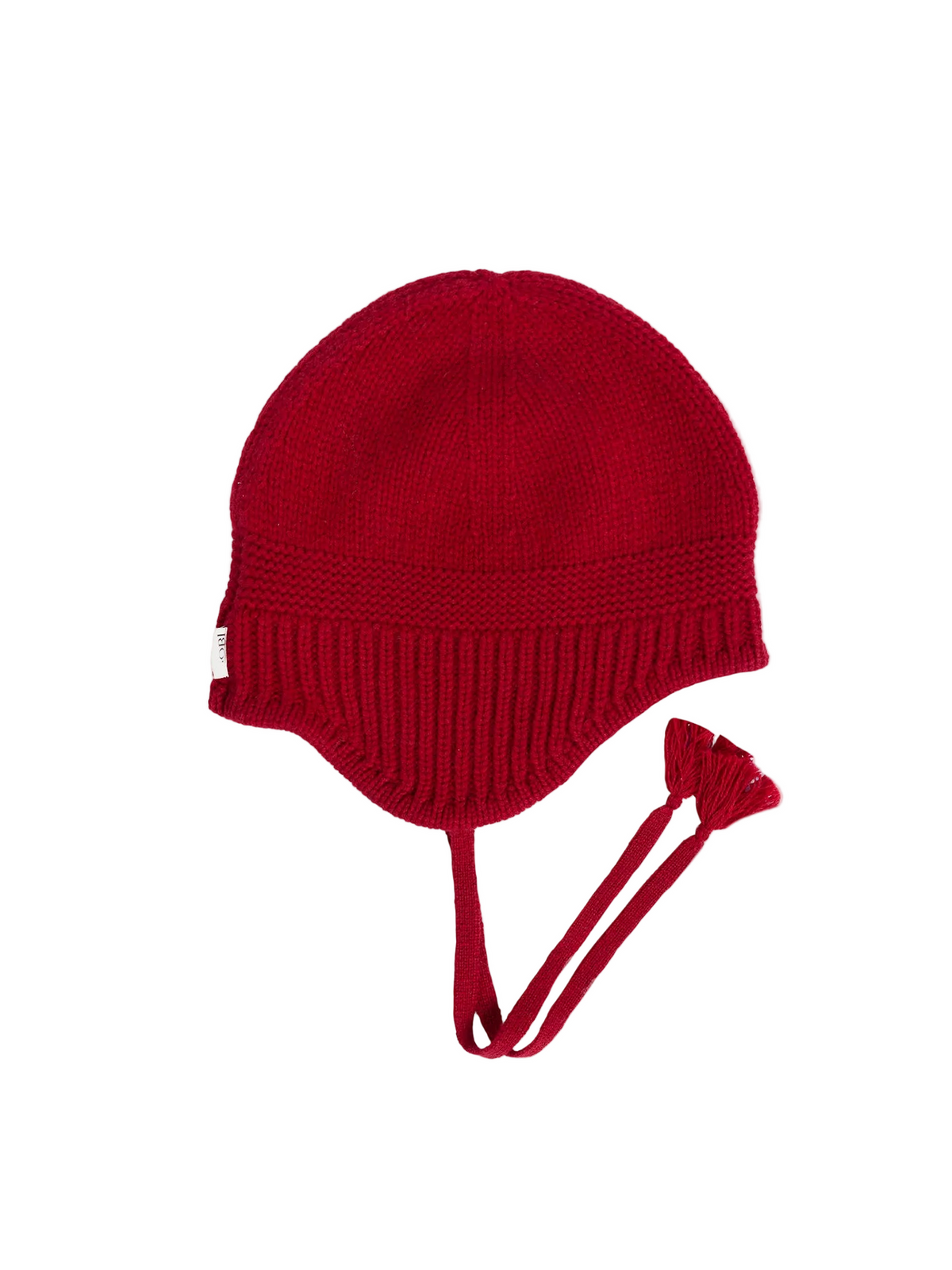 Ultimate Warmth Knit Tie Hat — Warm Red