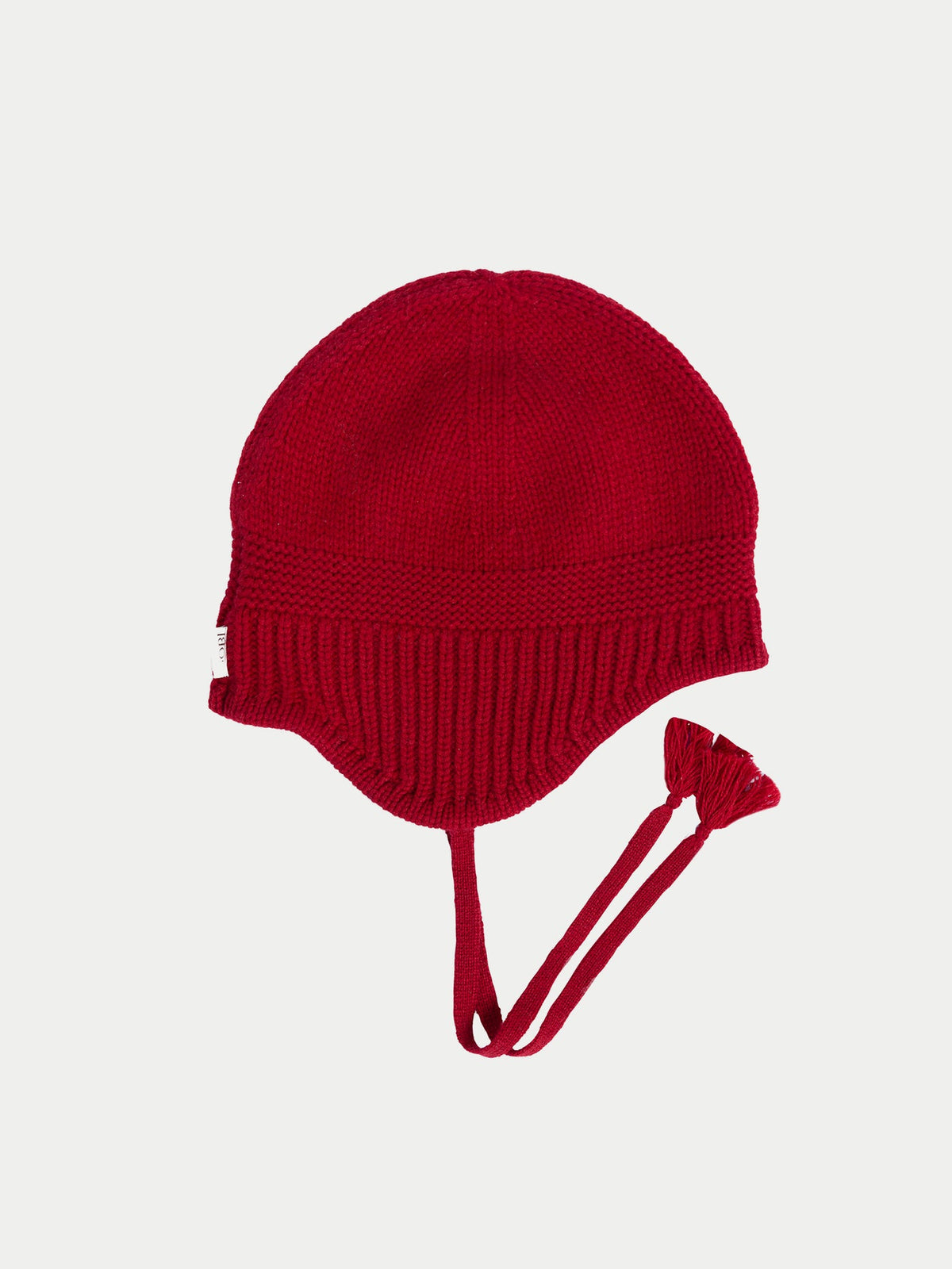 Ultimate Warmth Knit Tie Hat — Warm Red