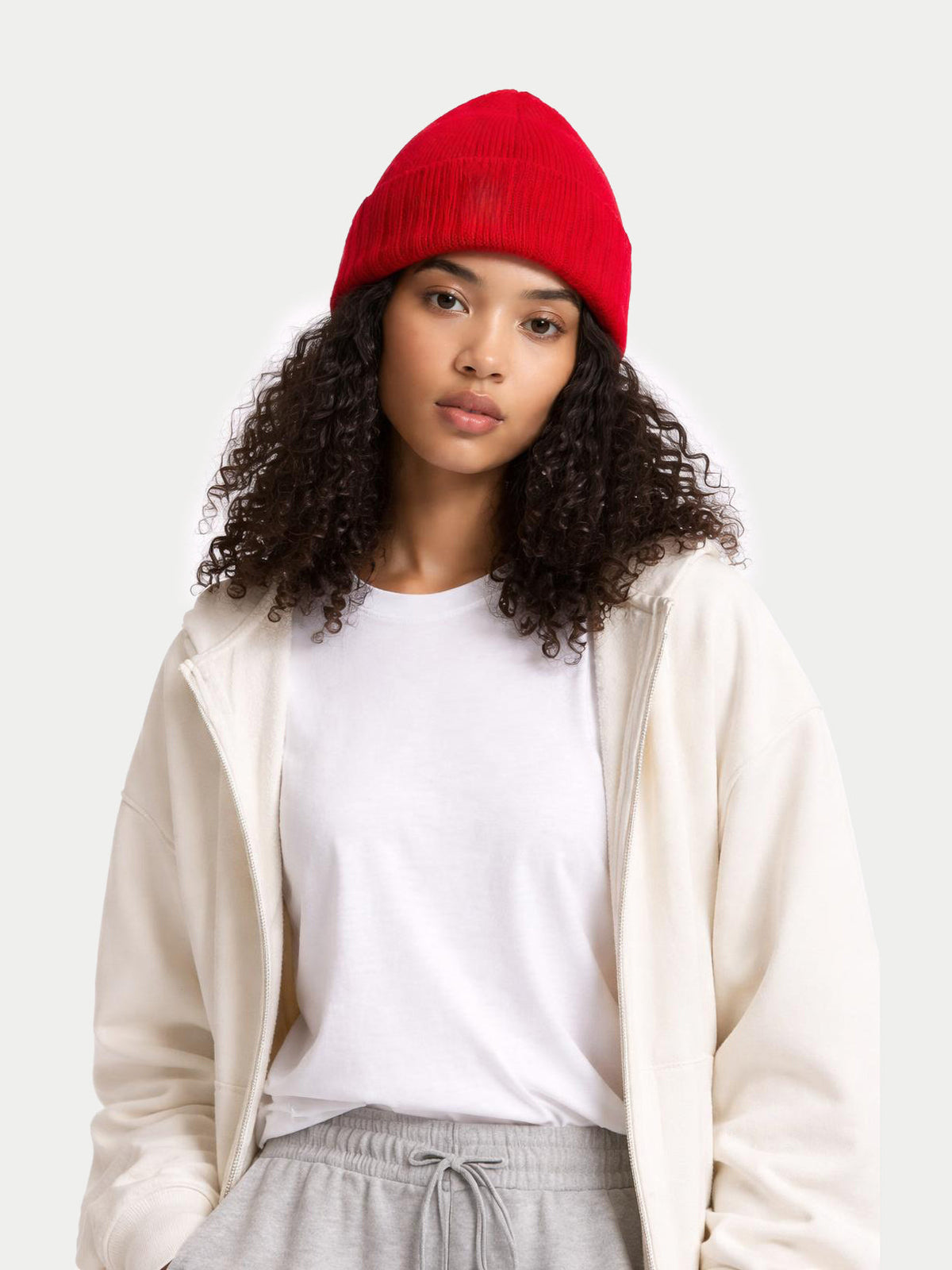 Unisex Beanie — Warm Red