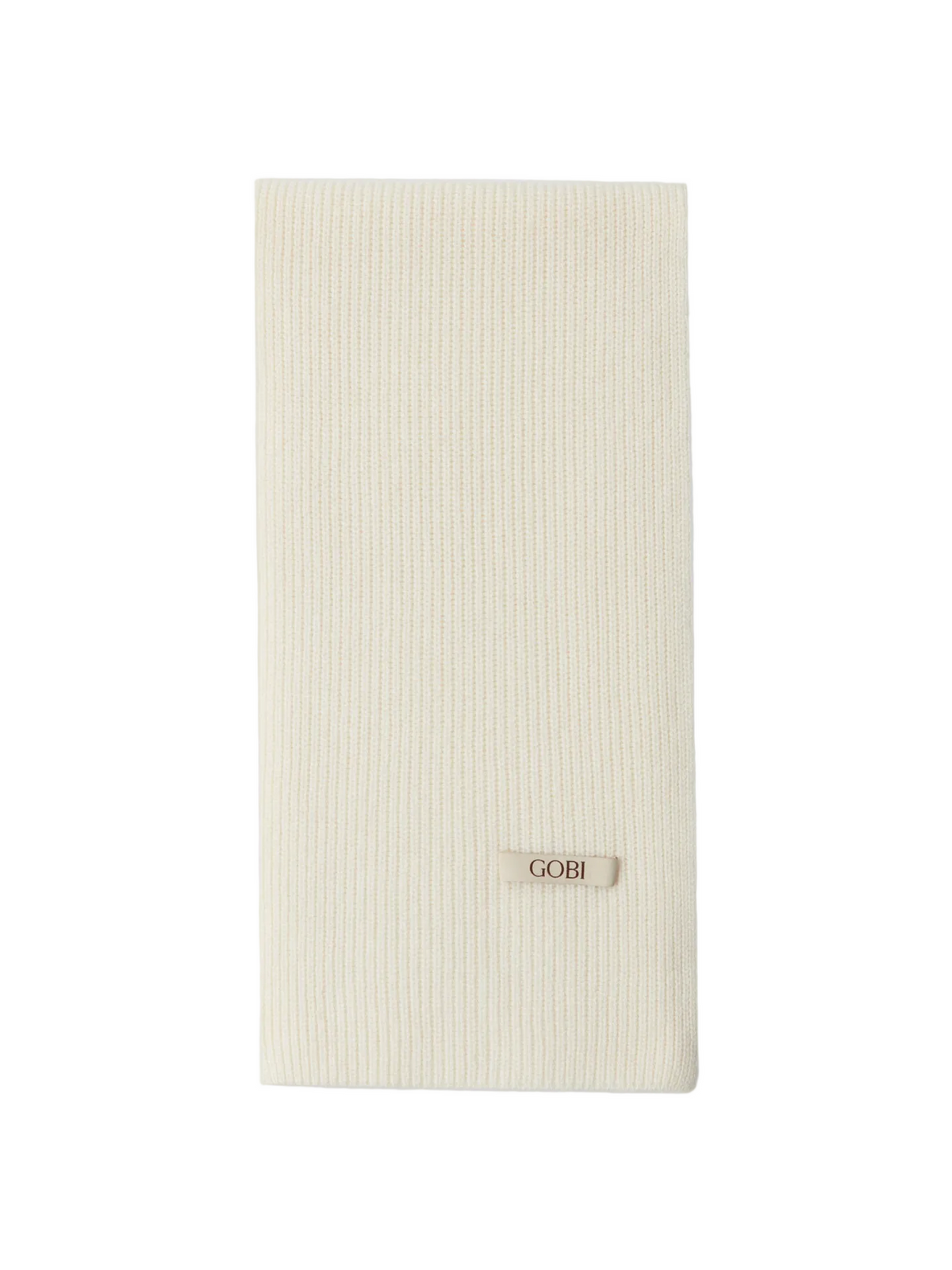 Fisherman Knit Scarf — White