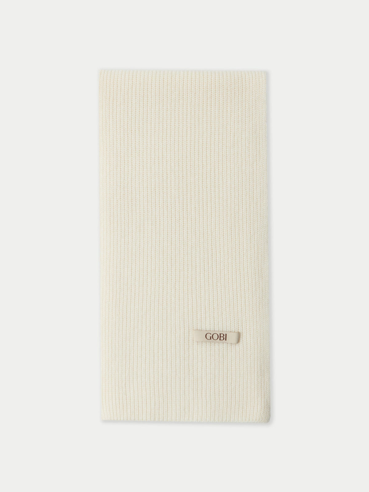 Fisherman Knit Scarf — White